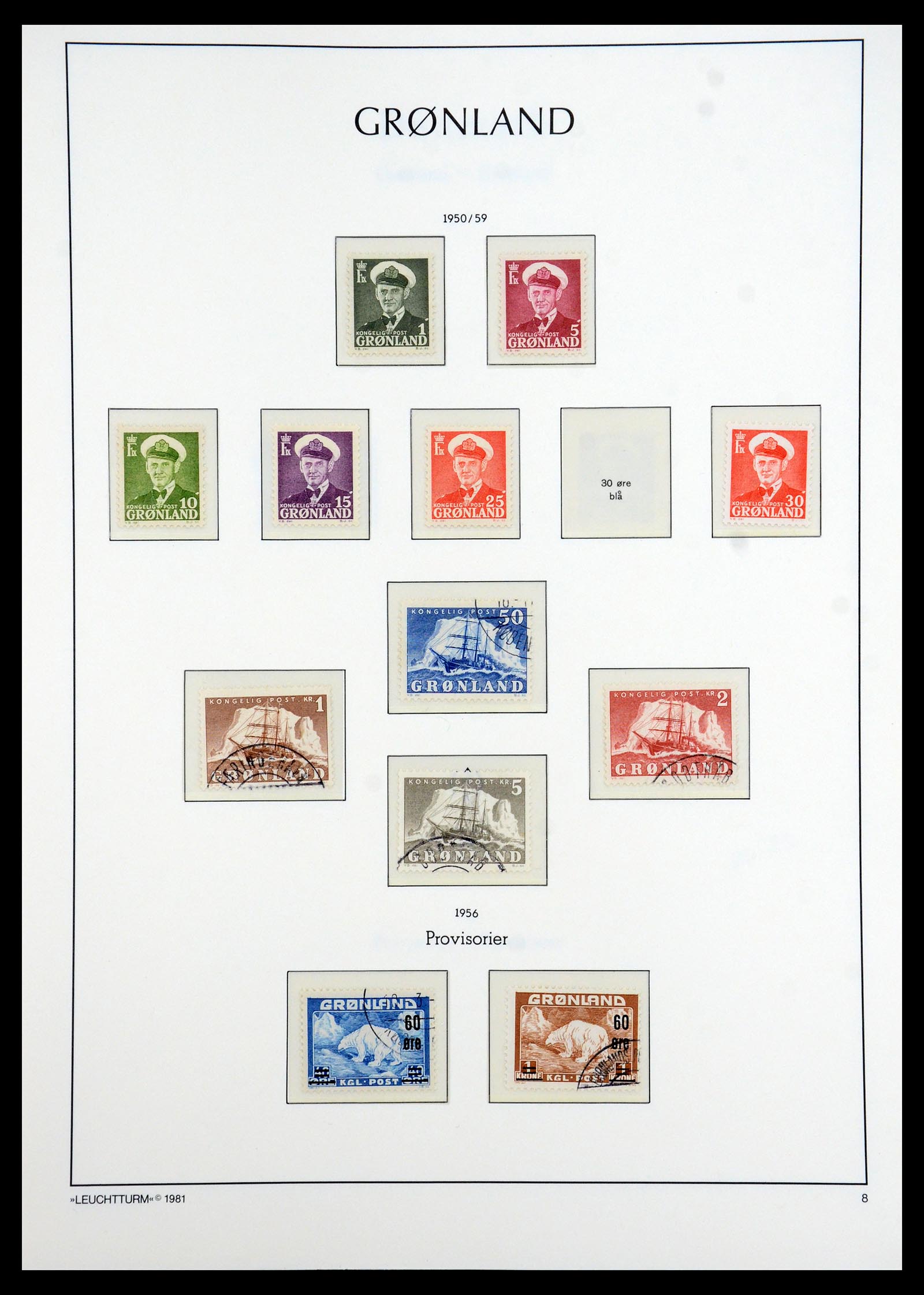 35351 004 - Postzegelverzameling 35351 Groenland 1911-1990.