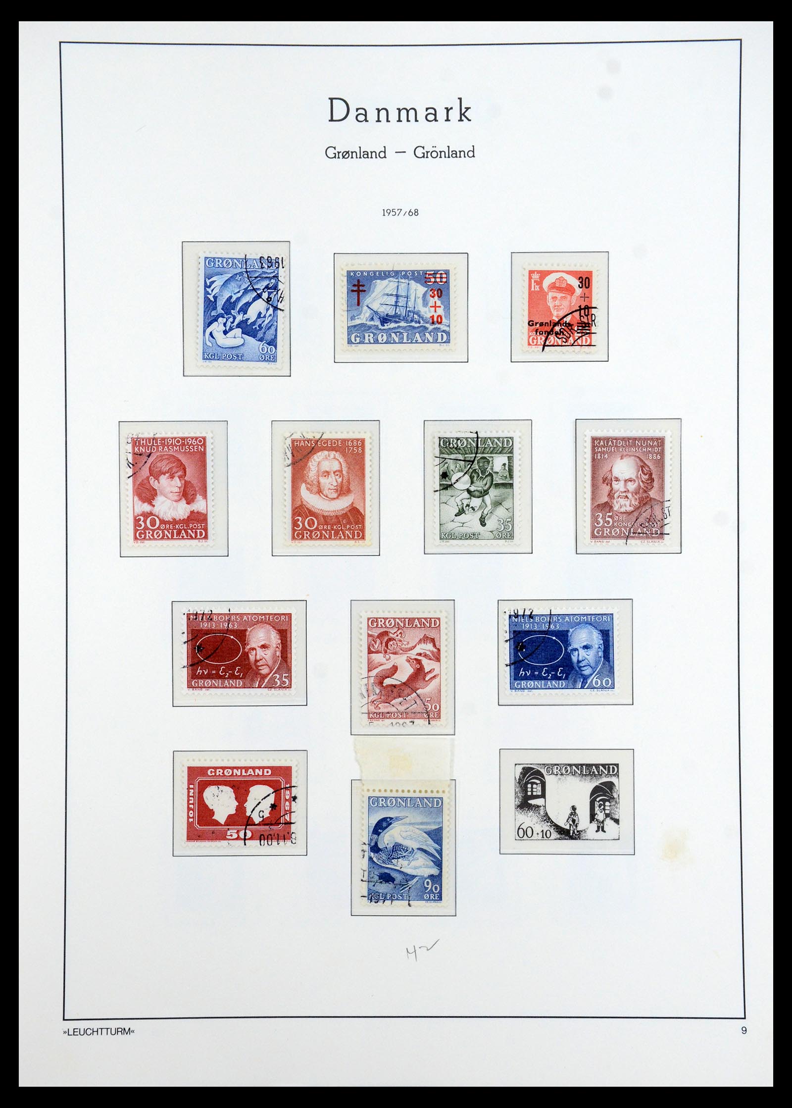 35351 007 - Postzegelverzameling 35351 Groenland 1911-1990.