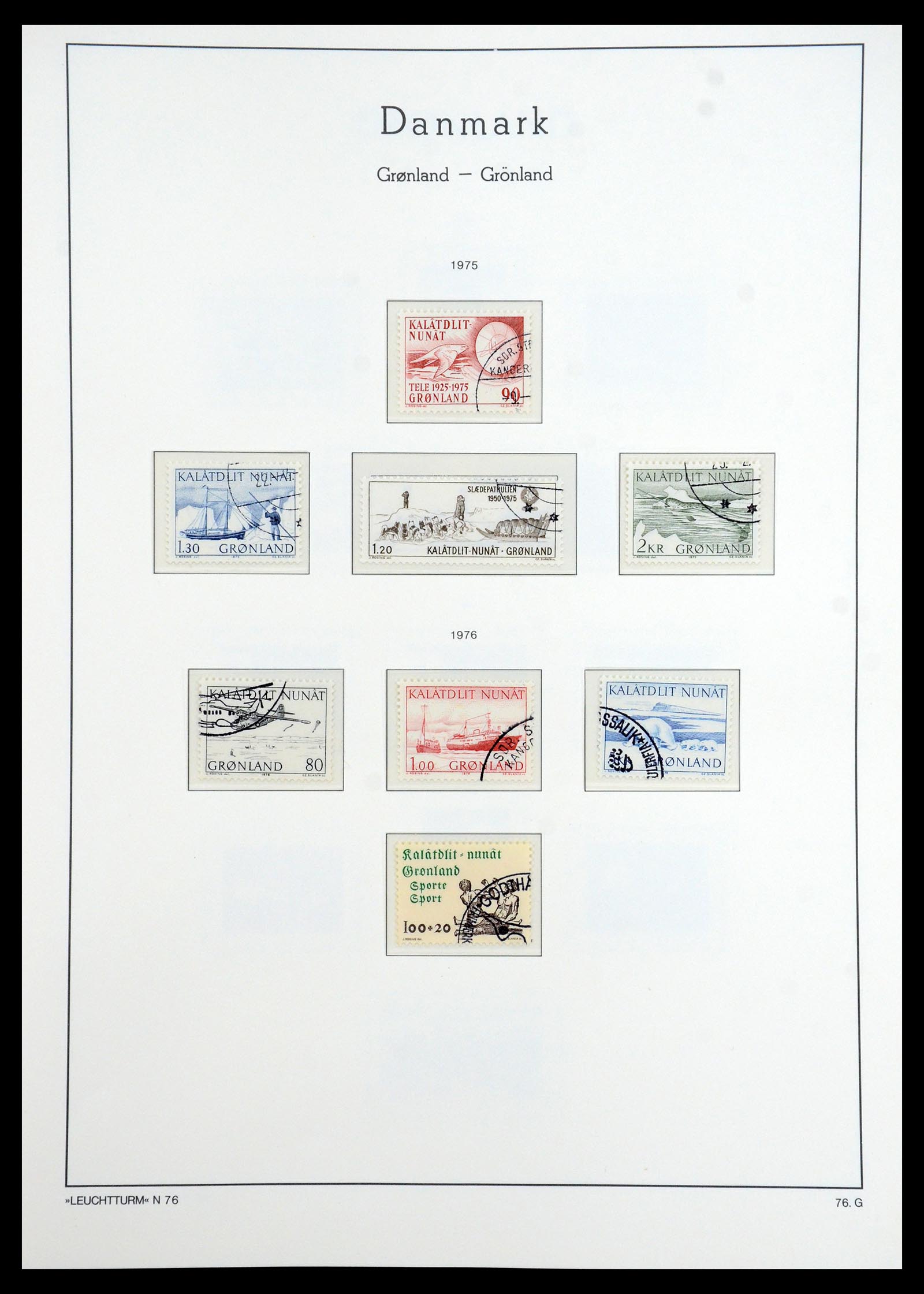 35351 015 - Postzegelverzameling 35351 Groenland 1911-1990.
