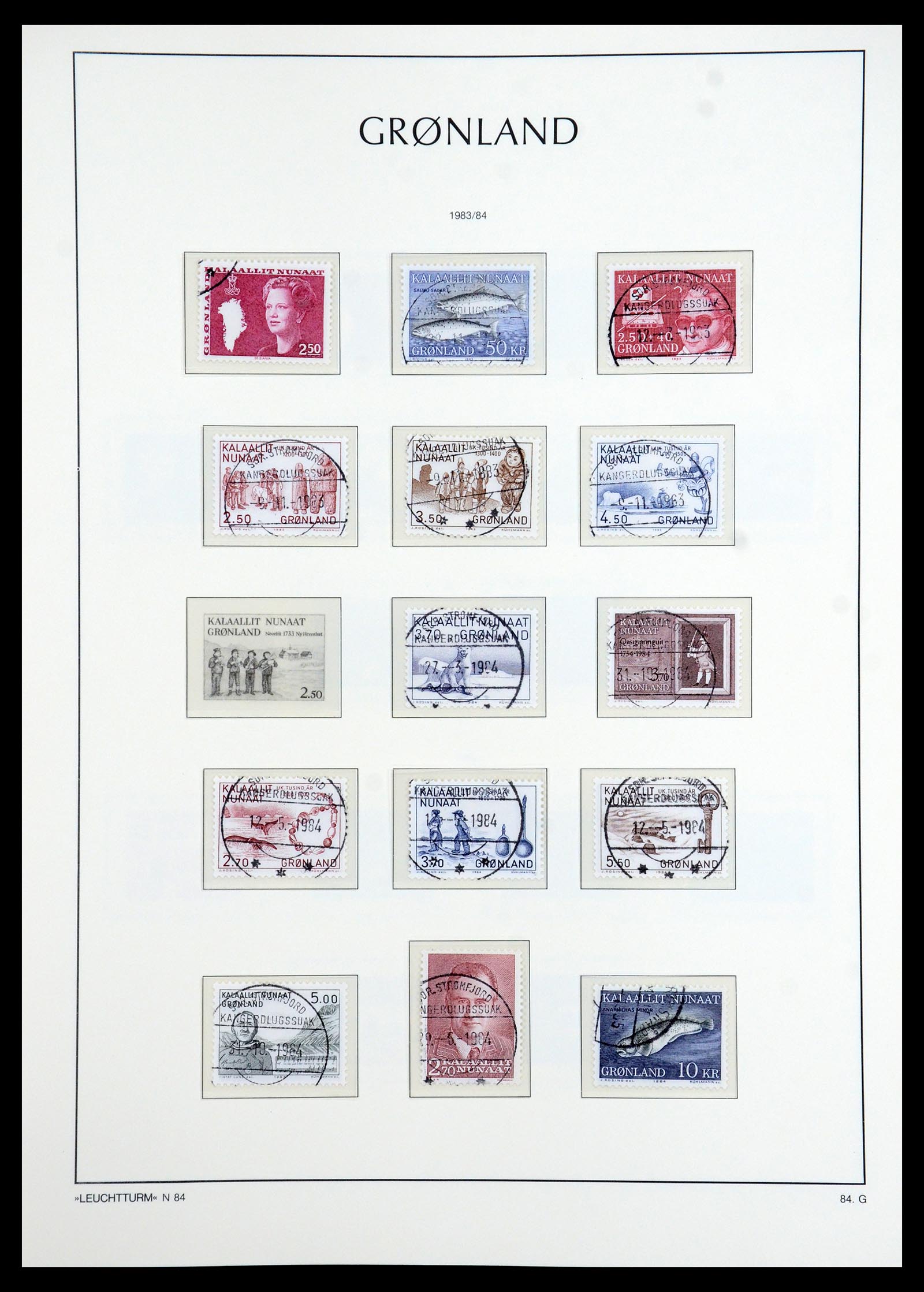 35351 023 - Postzegelverzameling 35351 Groenland 1911-1990.