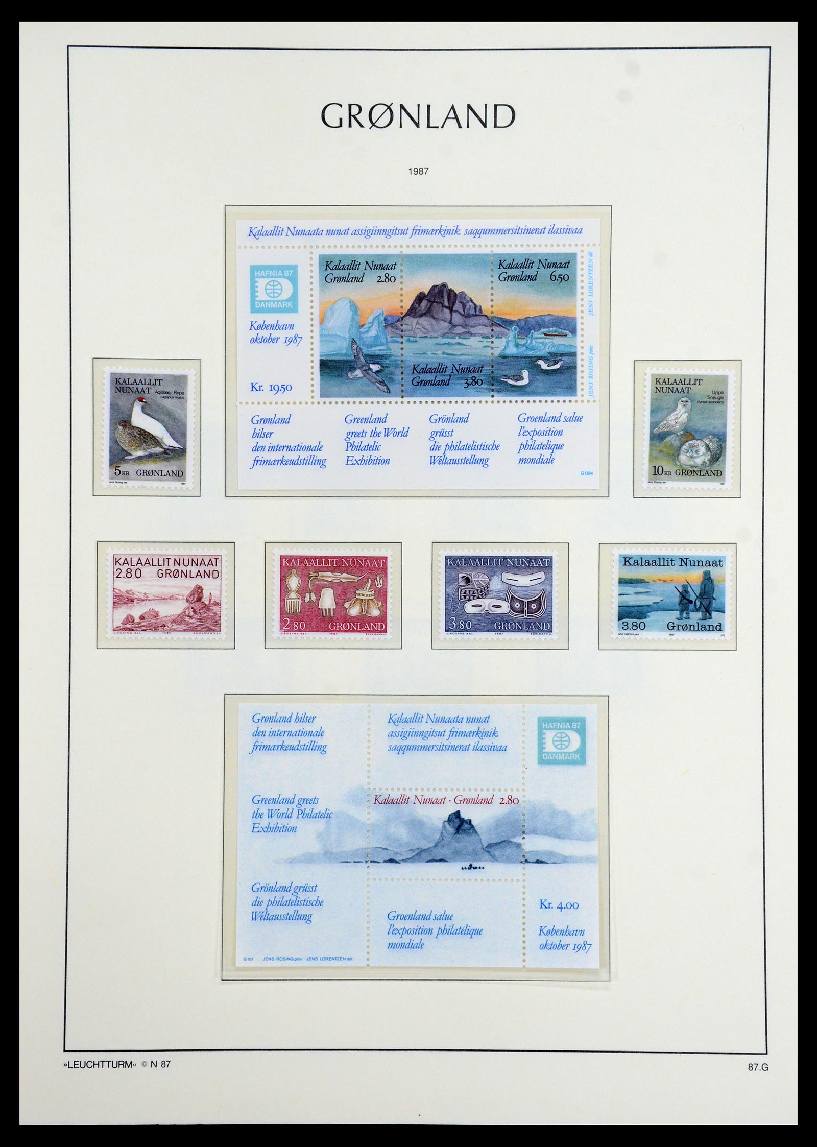 35351 026 - Postzegelverzameling 35351 Groenland 1911-1990.