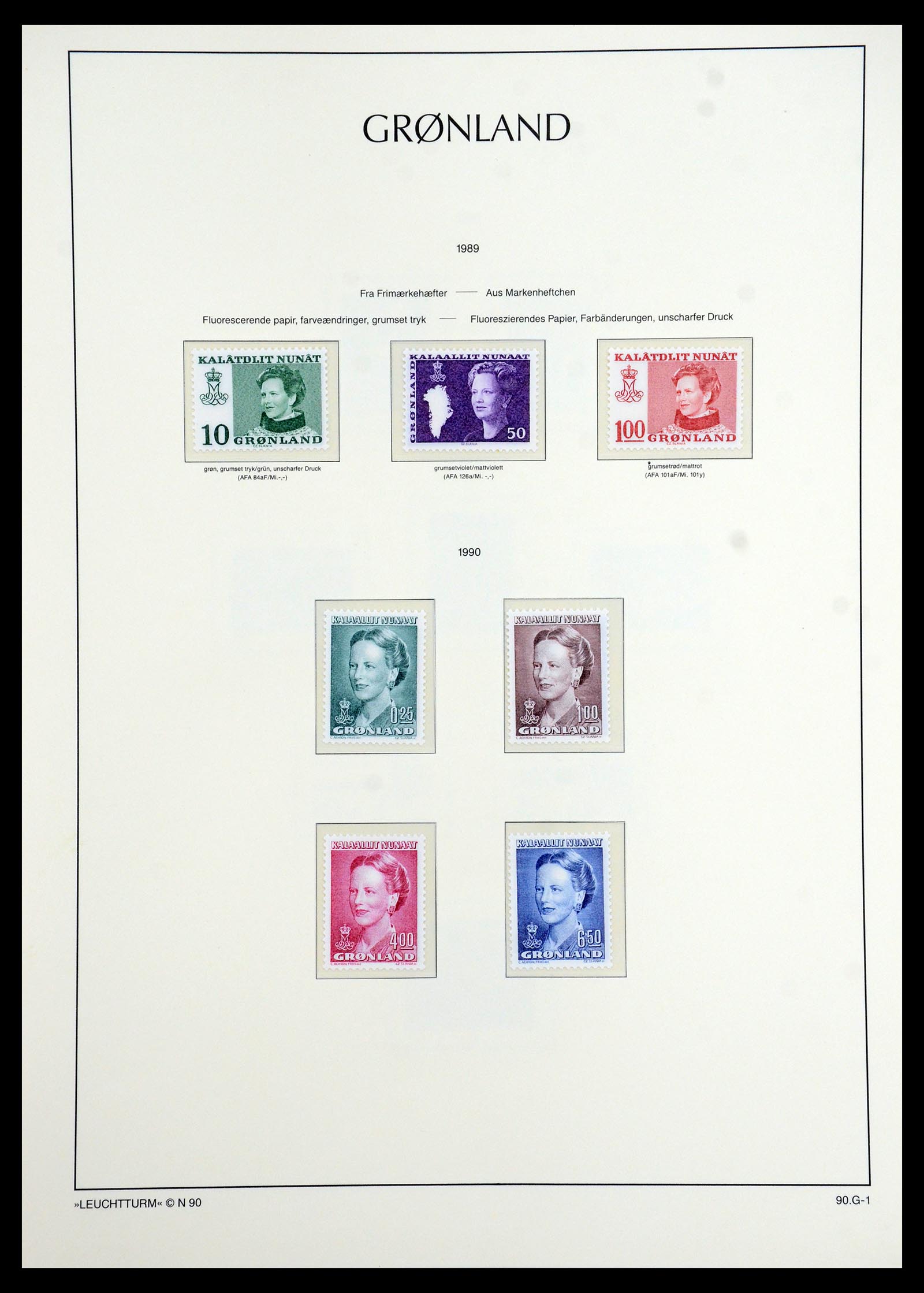 35351 029 - Postzegelverzameling 35351 Groenland 1911-1990.
