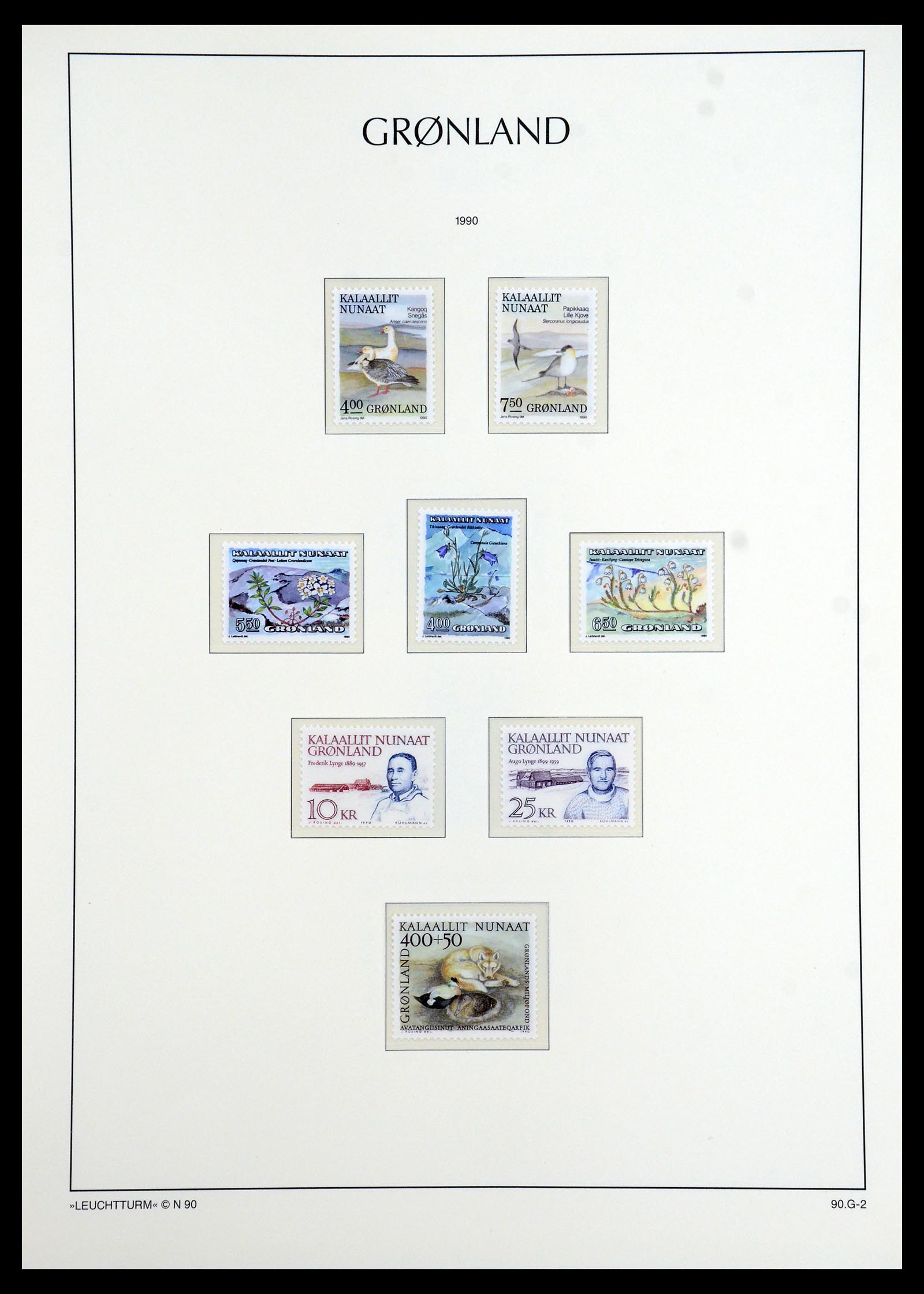35351 030 - Postzegelverzameling 35351 Groenland 1911-1990.