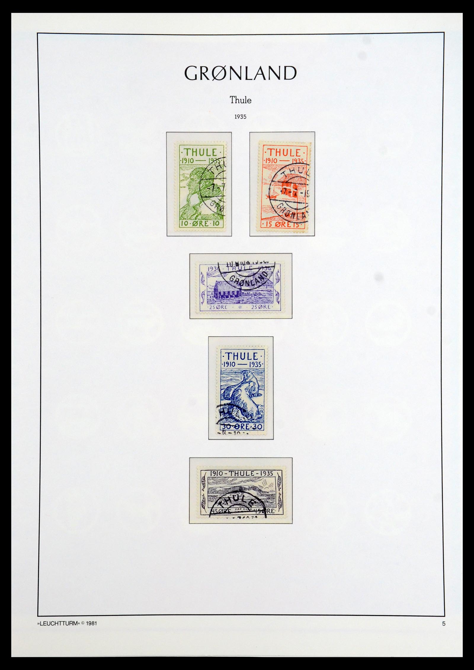 35351 031 - Postzegelverzameling 35351 Groenland 1911-1990.
