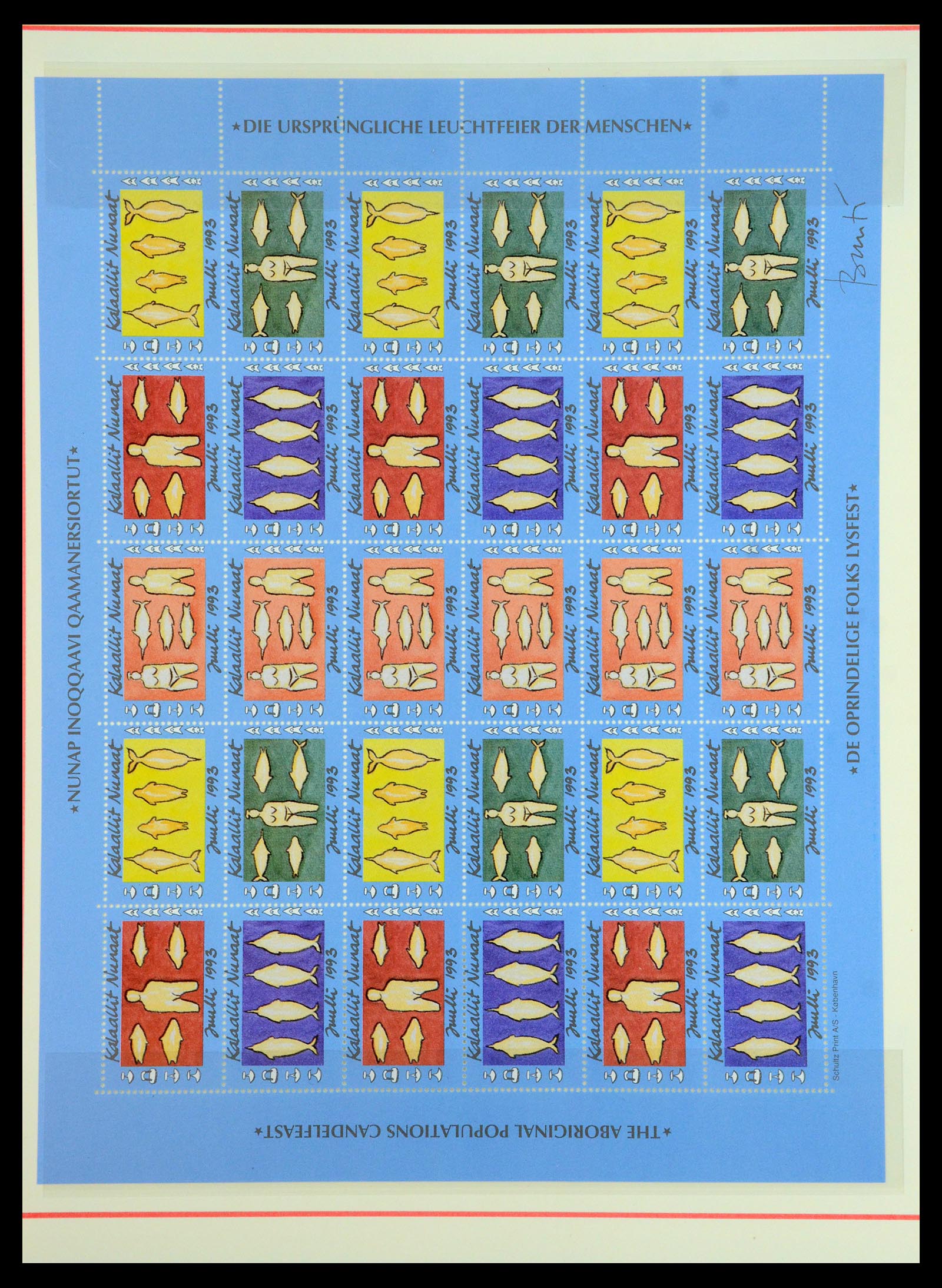 35351 035 - Postzegelverzameling 35351 Groenland 1911-1990.