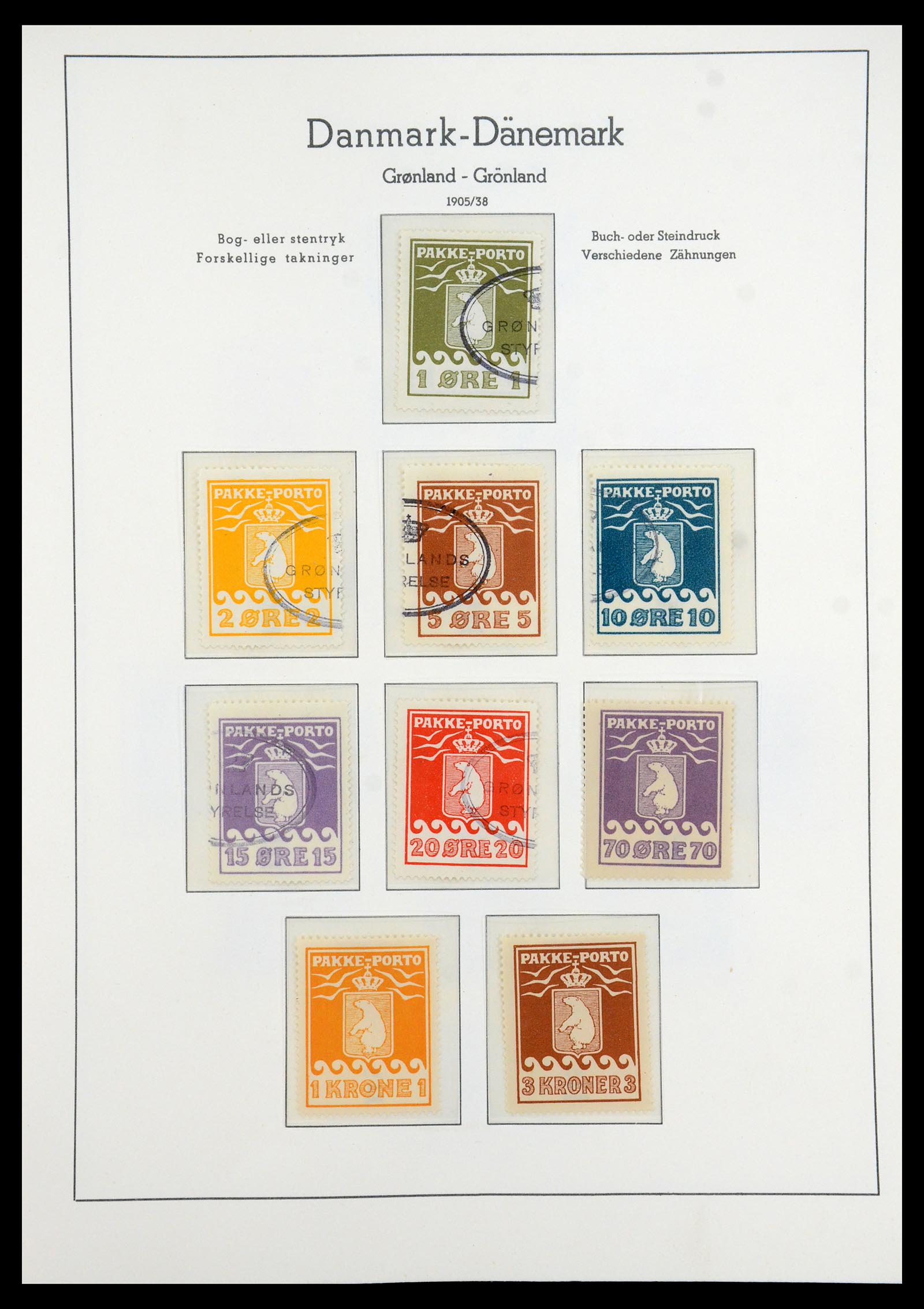 35352 002 - Postzegelverzameling 35352 Groenland 1905-1996.