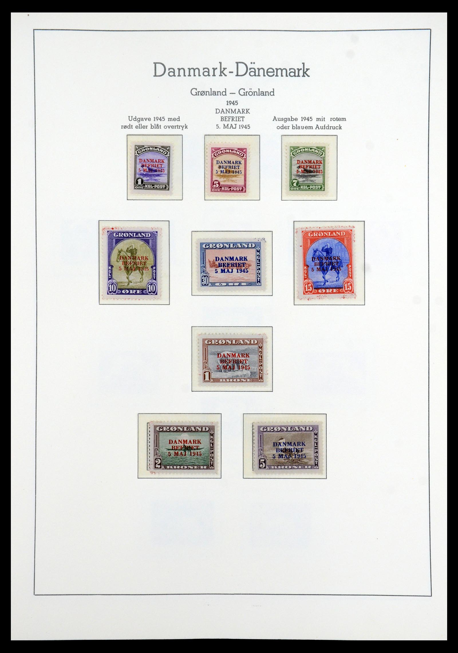 35352 004 - Postzegelverzameling 35352 Groenland 1905-1996.