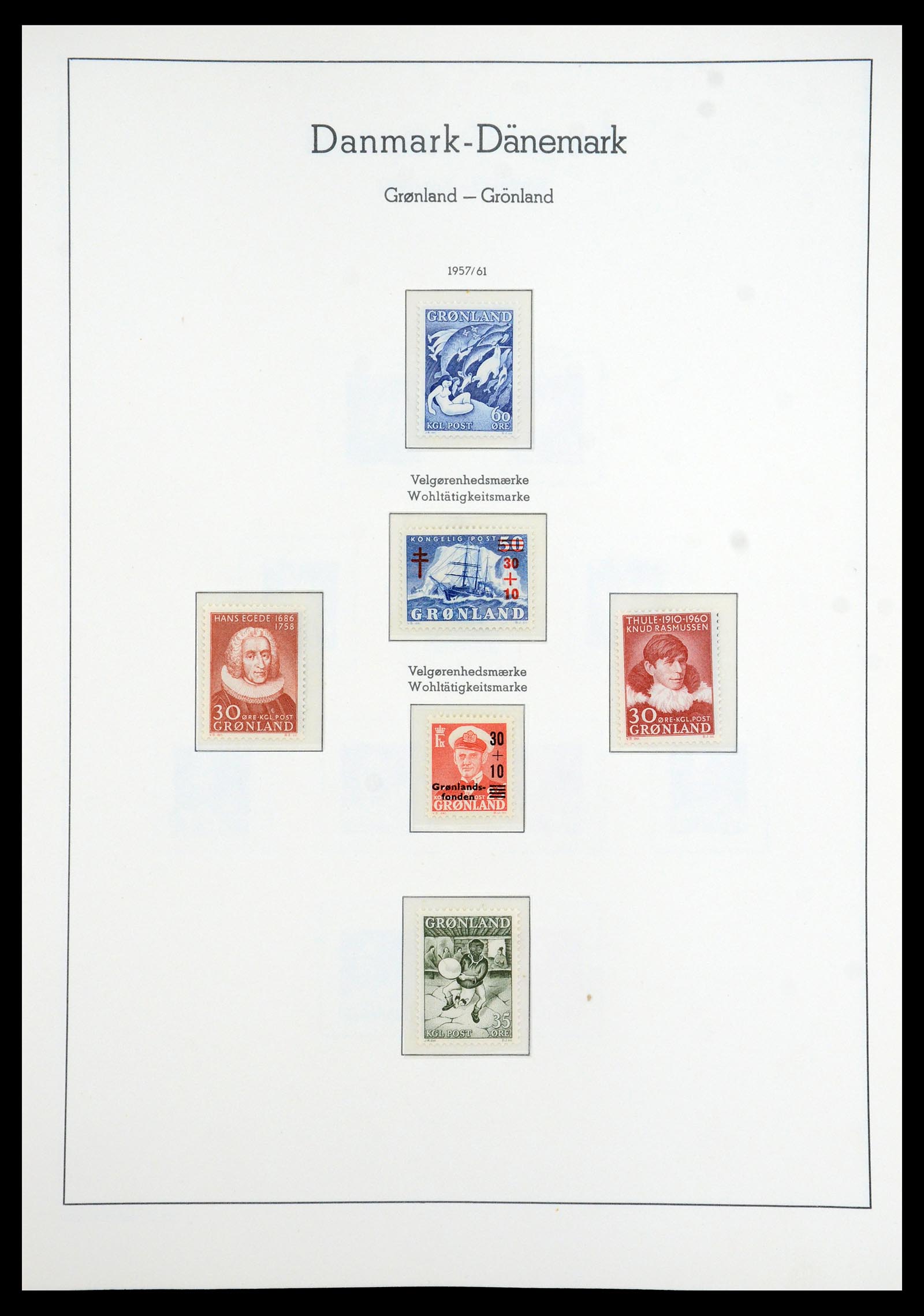 35352 006 - Postzegelverzameling 35352 Groenland 1905-1996.