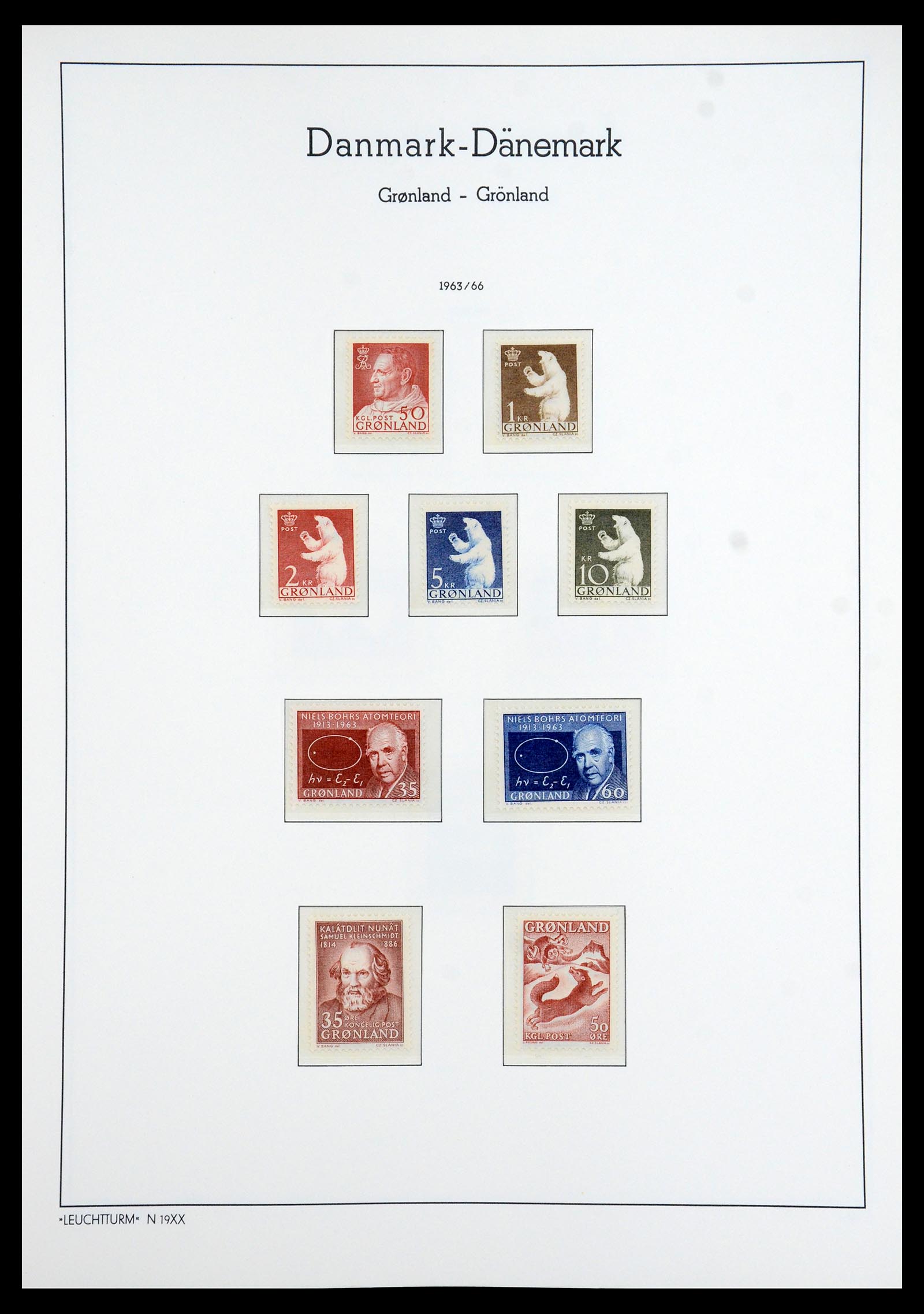 35352 008 - Postzegelverzameling 35352 Groenland 1905-1996.