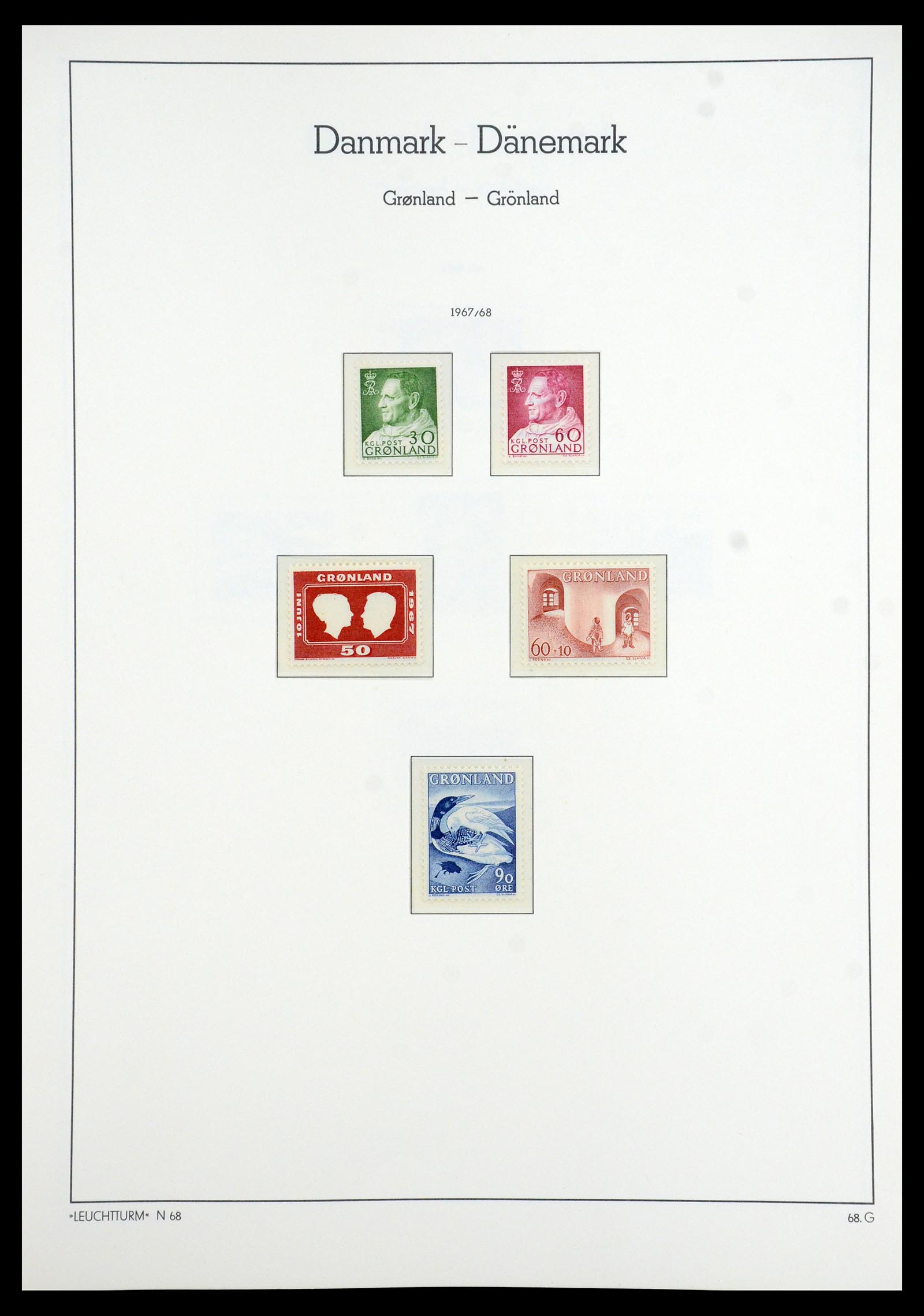 35352 009 - Postzegelverzameling 35352 Groenland 1905-1996.
