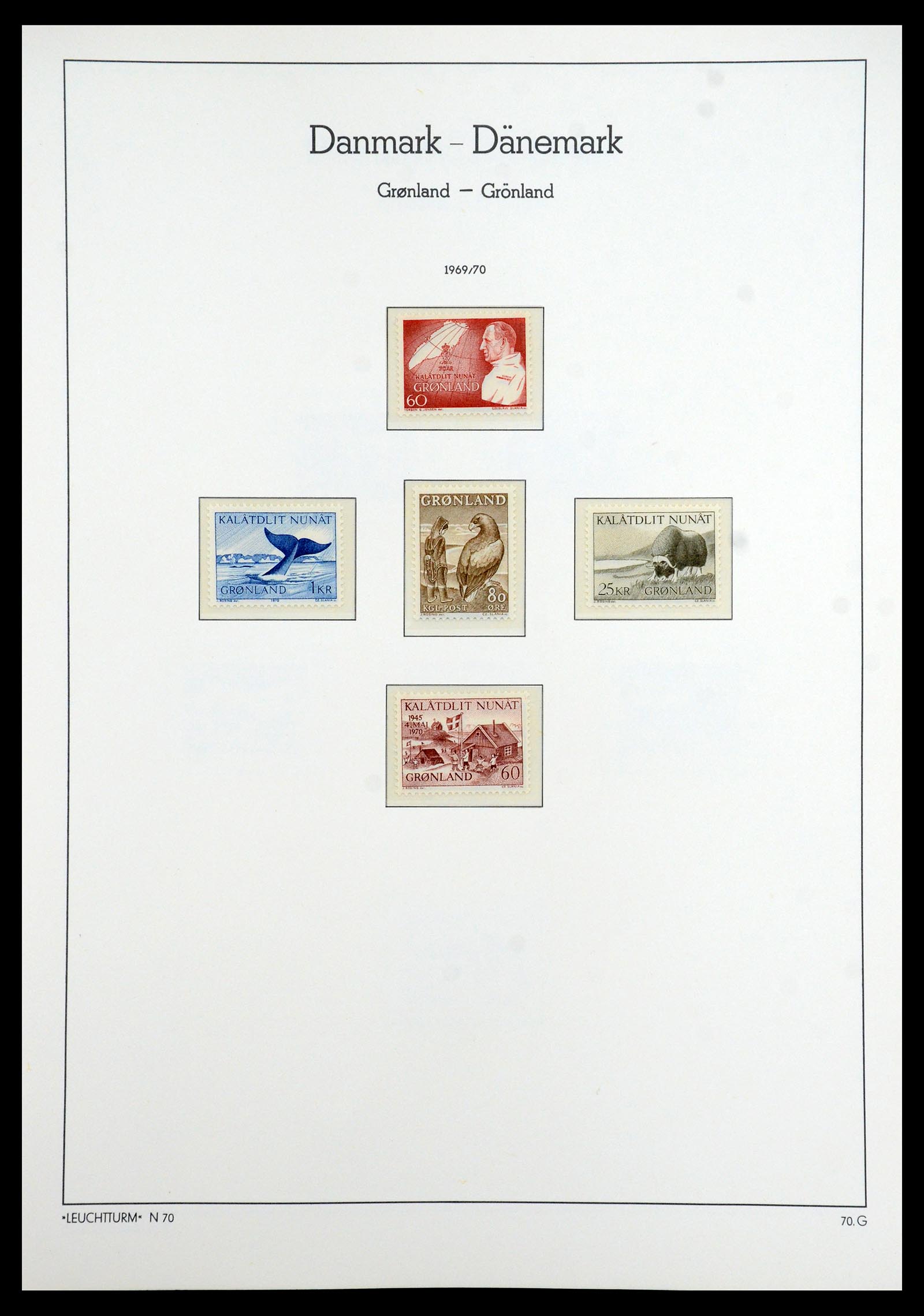 35352 010 - Postzegelverzameling 35352 Groenland 1905-1996.