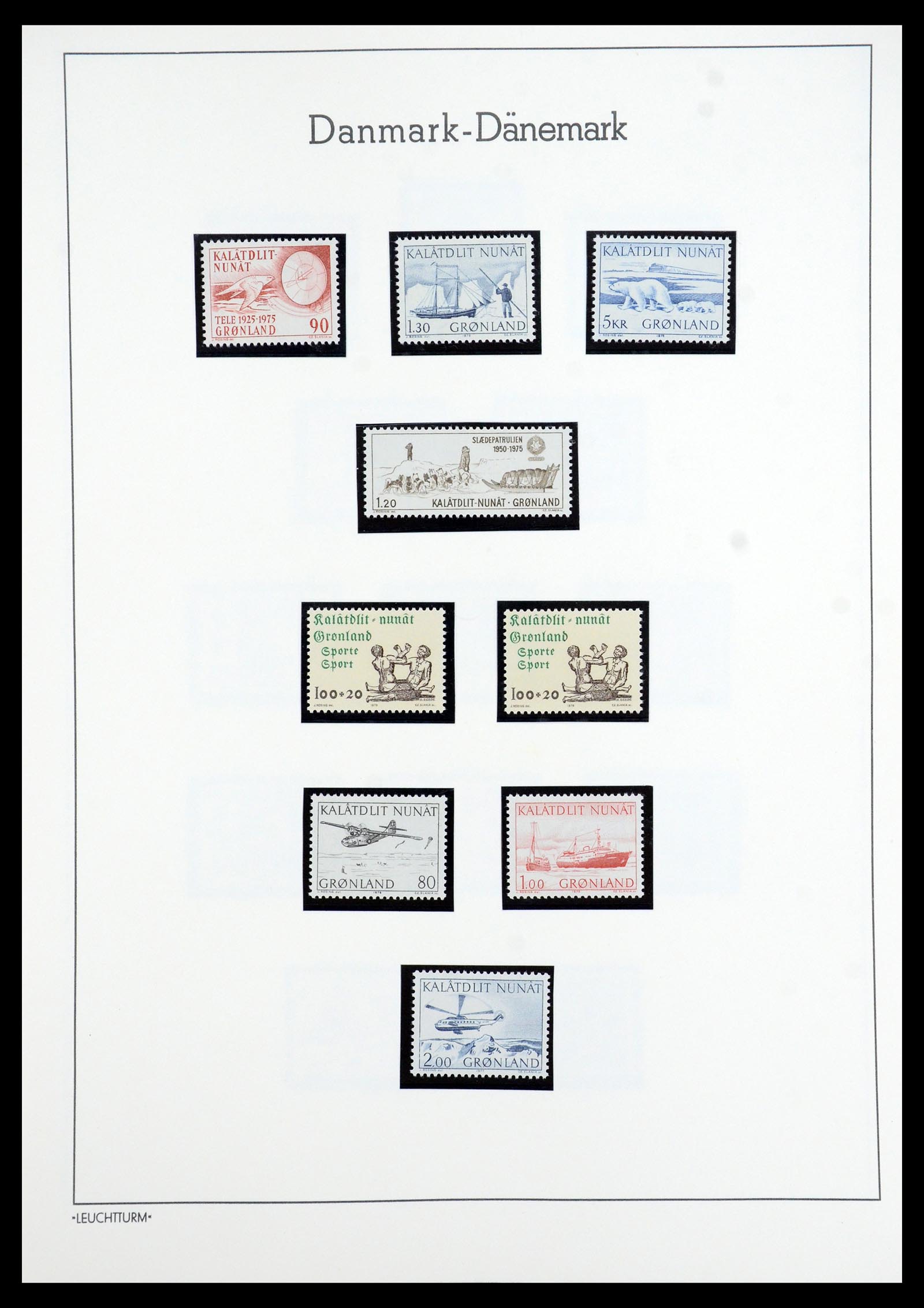 35352 013 - Postzegelverzameling 35352 Groenland 1905-1996.