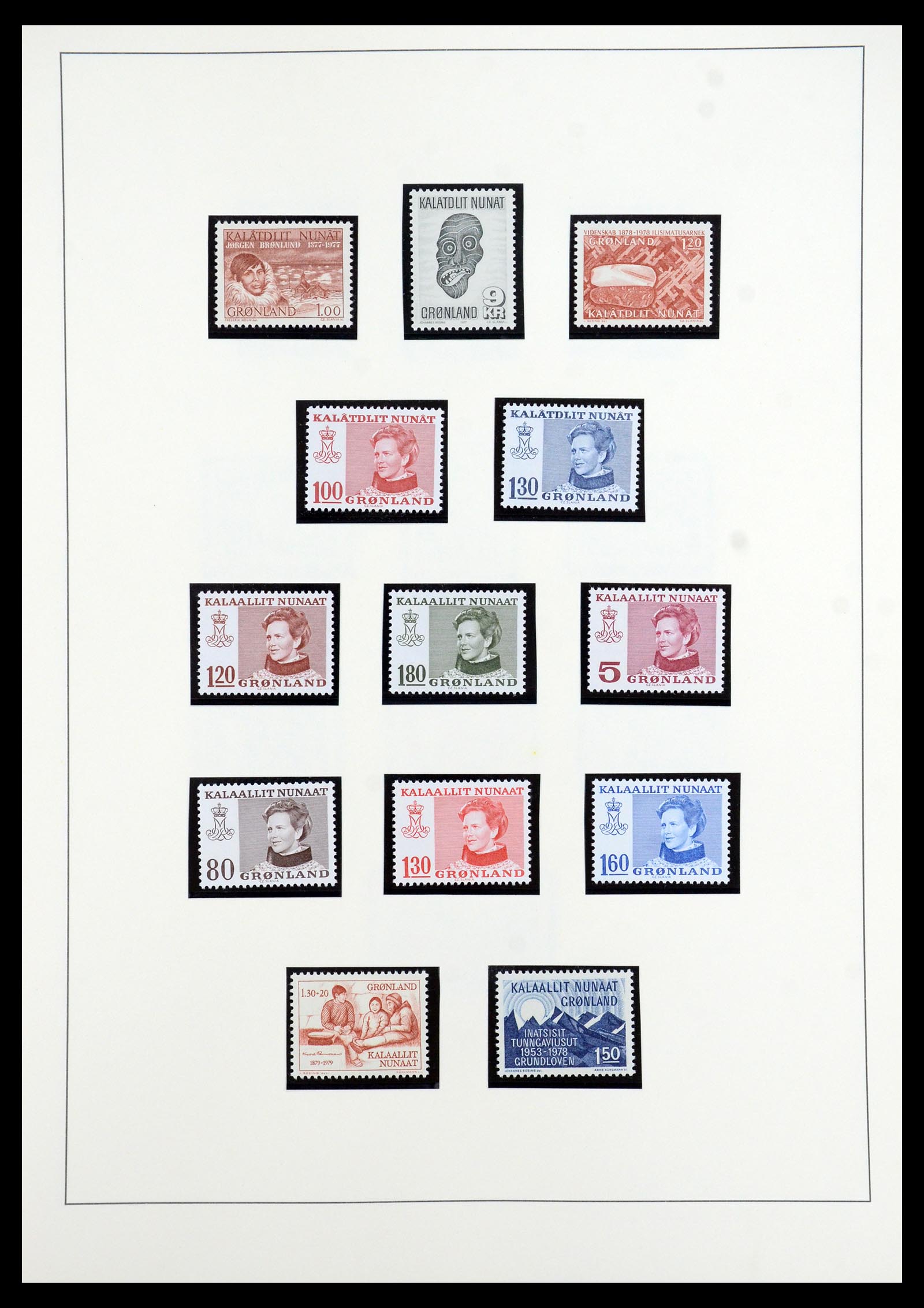35352 014 - Postzegelverzameling 35352 Groenland 1905-1996.