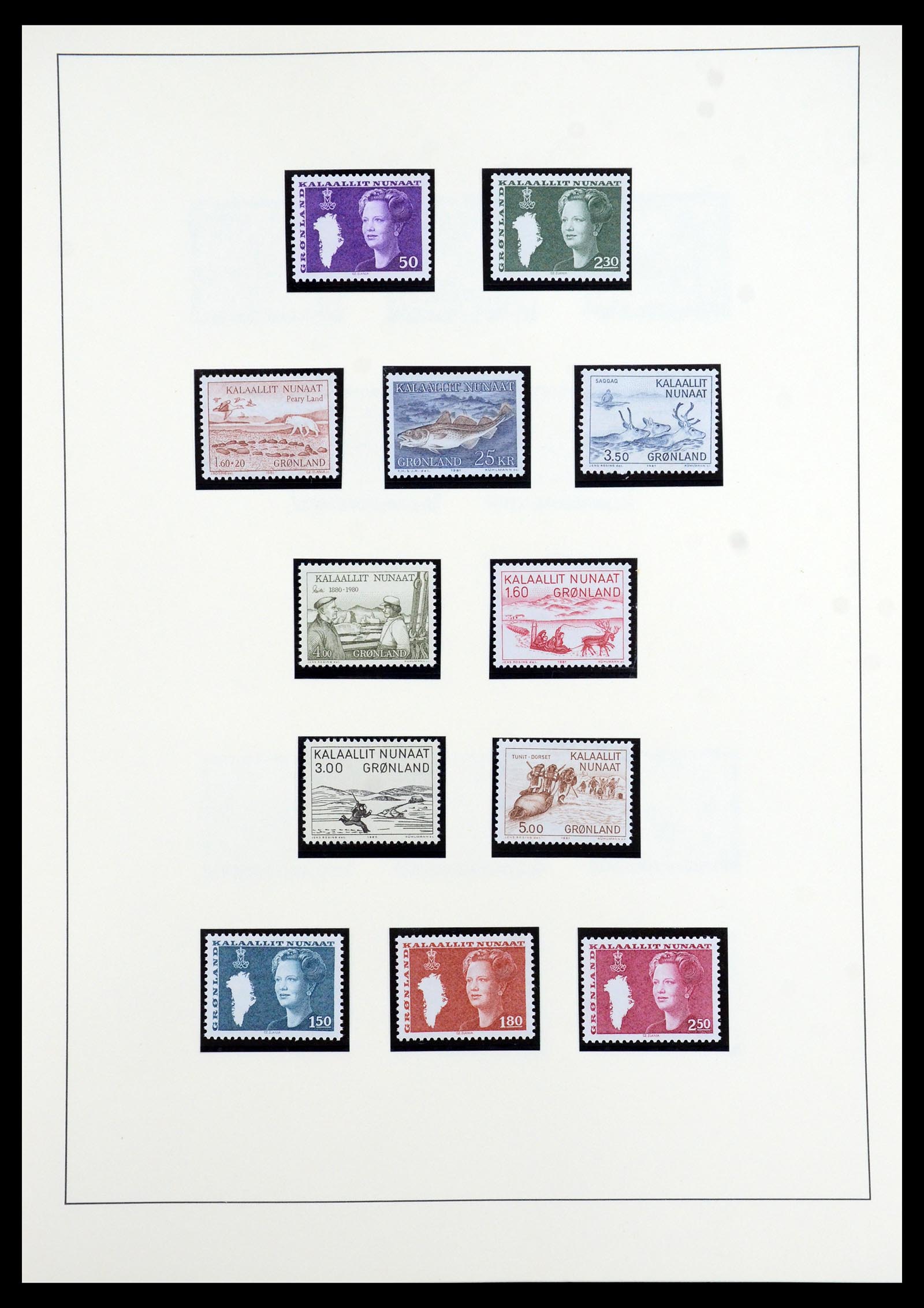 35352 016 - Postzegelverzameling 35352 Groenland 1905-1996.