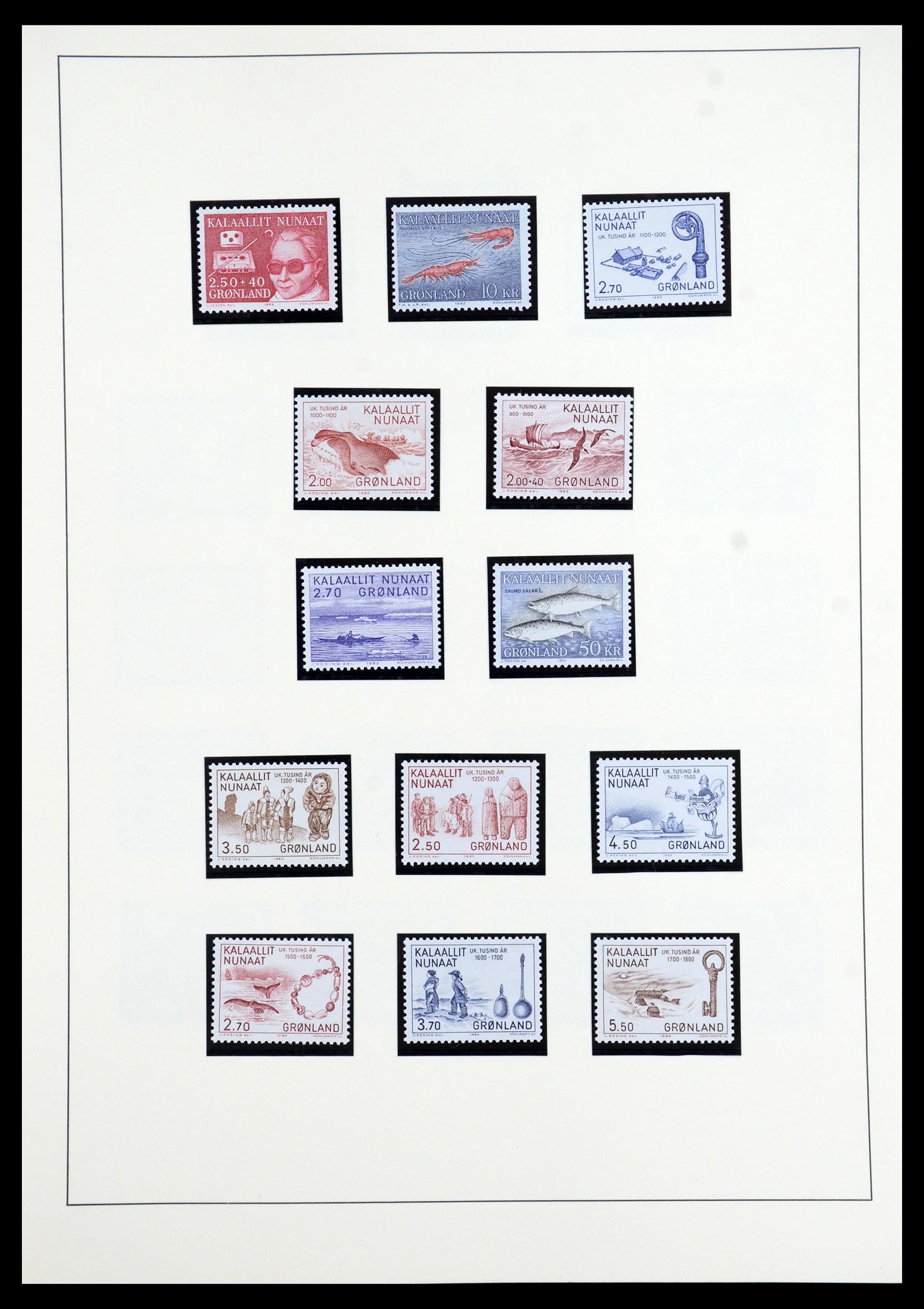 35352 017 - Postzegelverzameling 35352 Groenland 1905-1996.