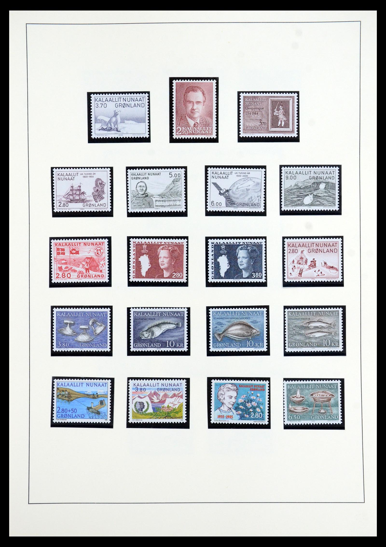 35352 018 - Postzegelverzameling 35352 Groenland 1905-1996.