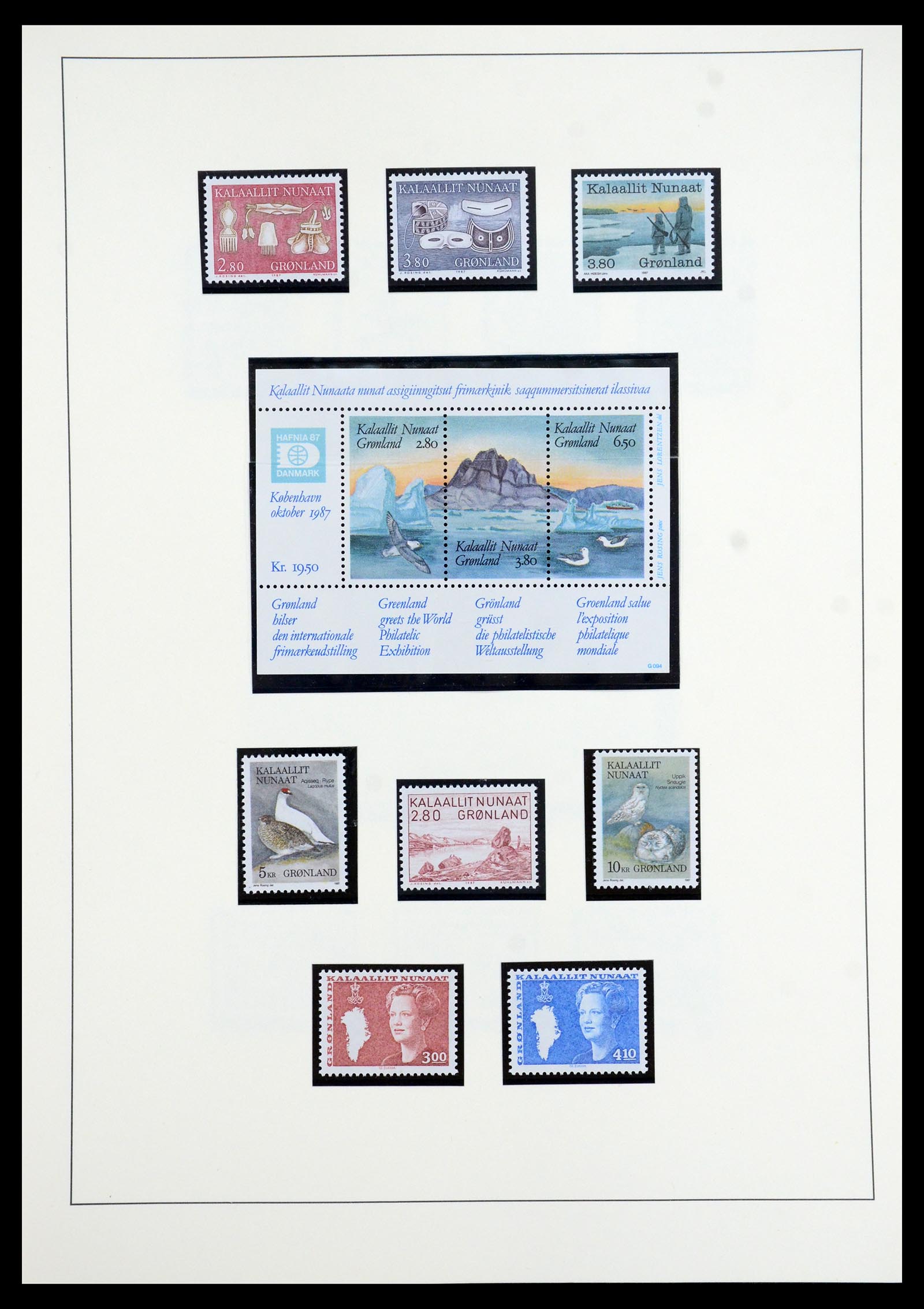 35352 019 - Postzegelverzameling 35352 Groenland 1905-1996.