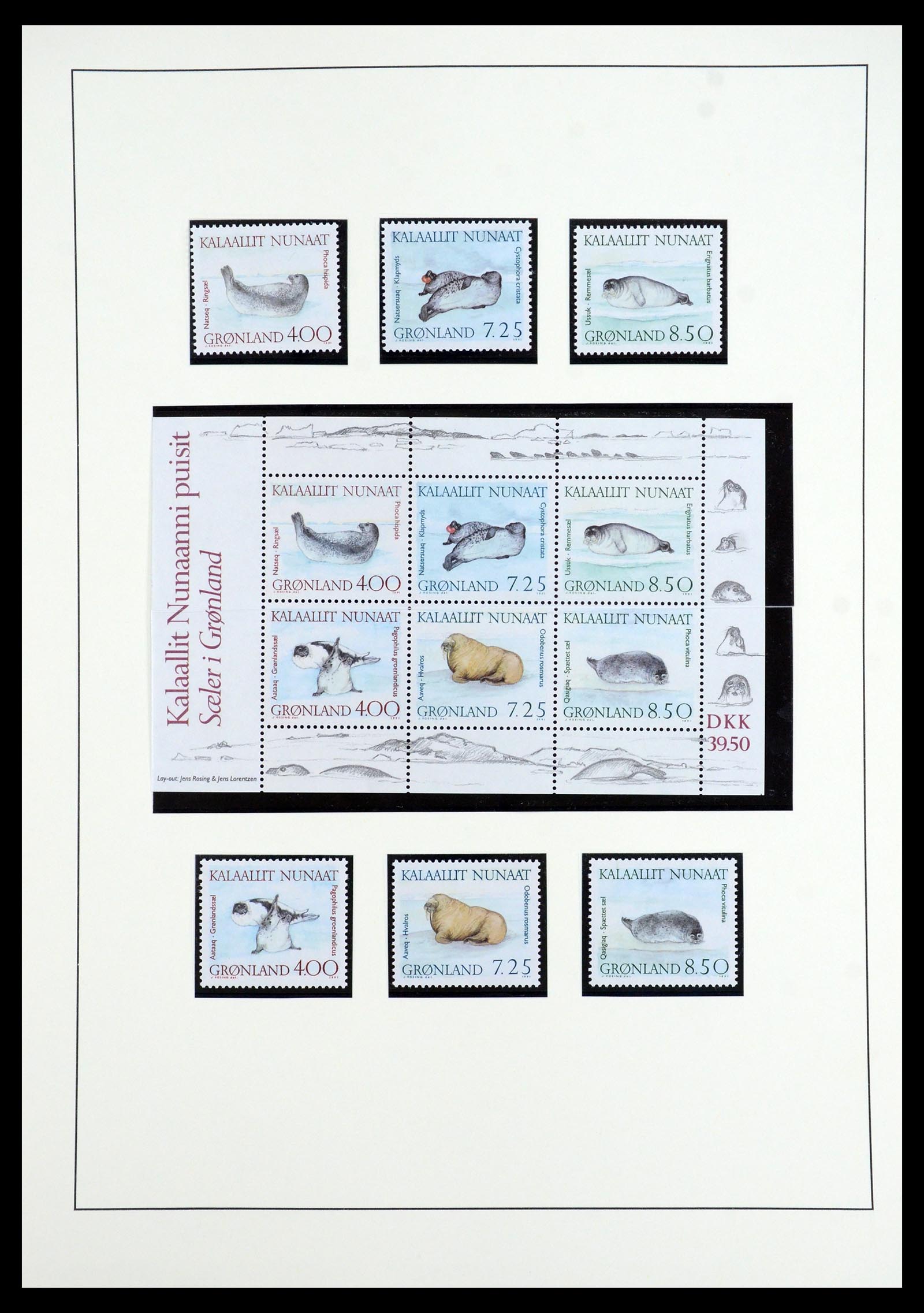 35352 023 - Postzegelverzameling 35352 Groenland 1905-1996.