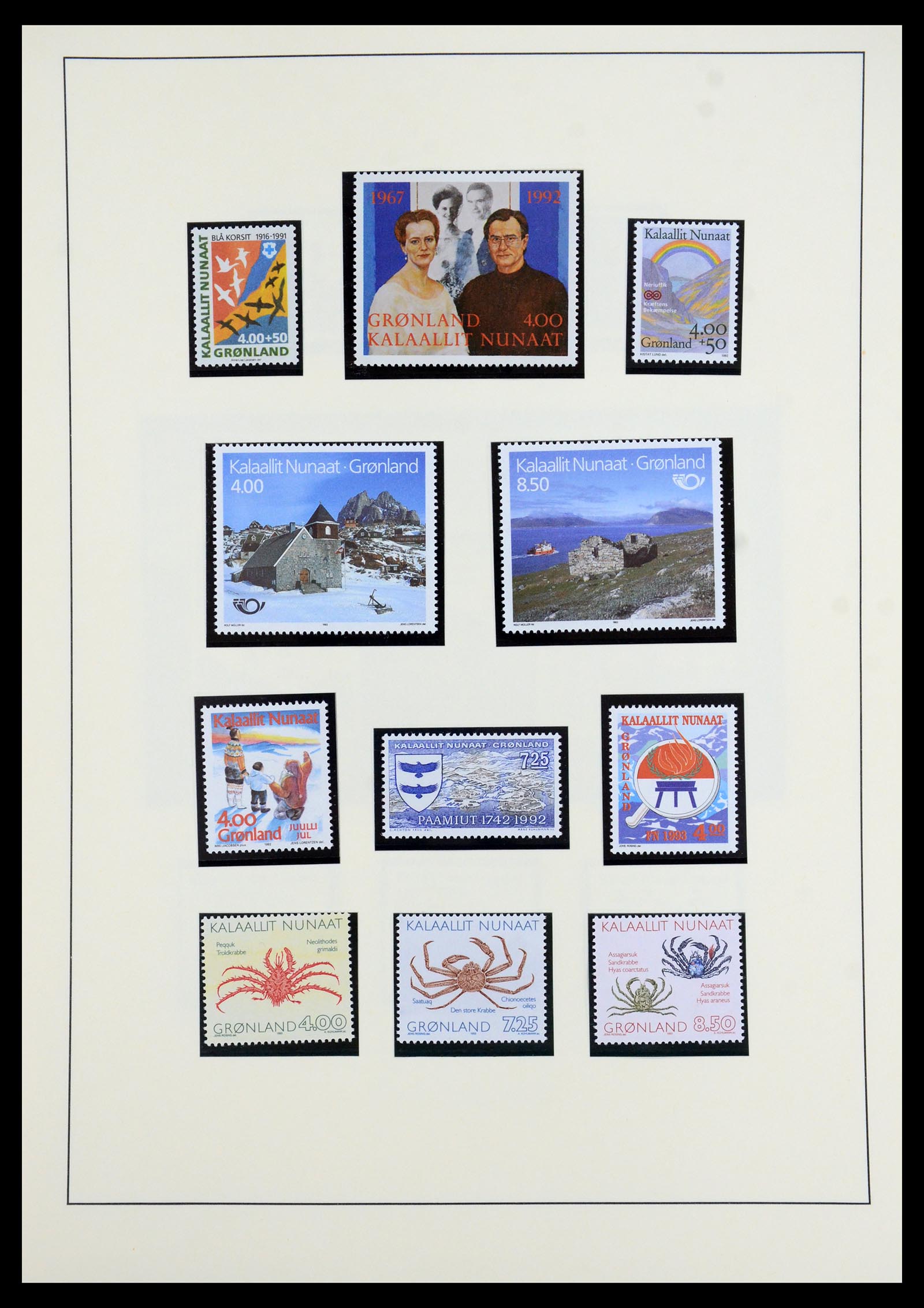 35352 025 - Postzegelverzameling 35352 Groenland 1905-1996.