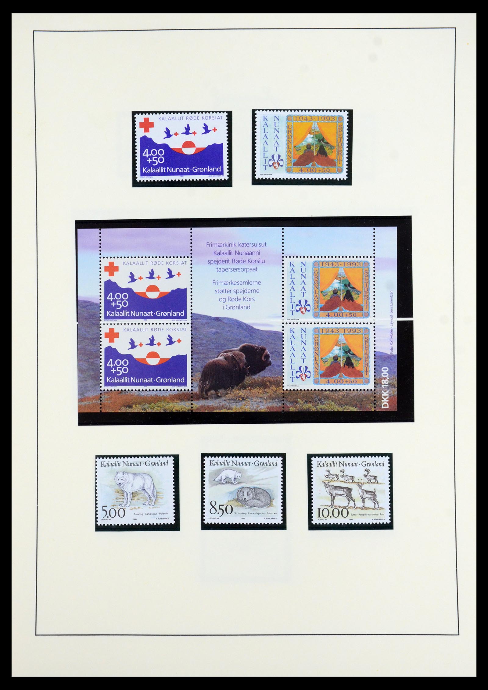 35352 026 - Postzegelverzameling 35352 Groenland 1905-1996.