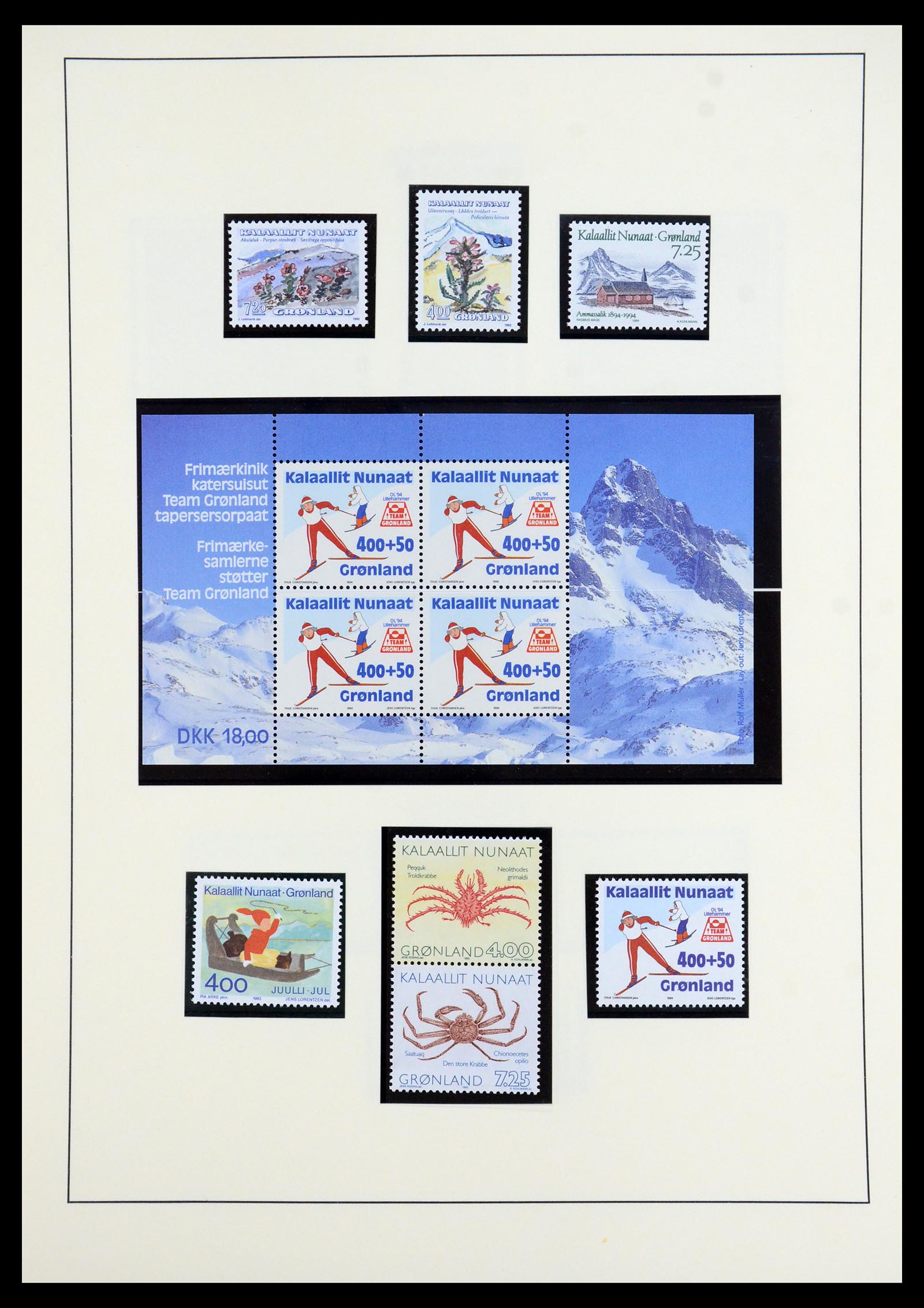 35352 027 - Postzegelverzameling 35352 Groenland 1905-1996.