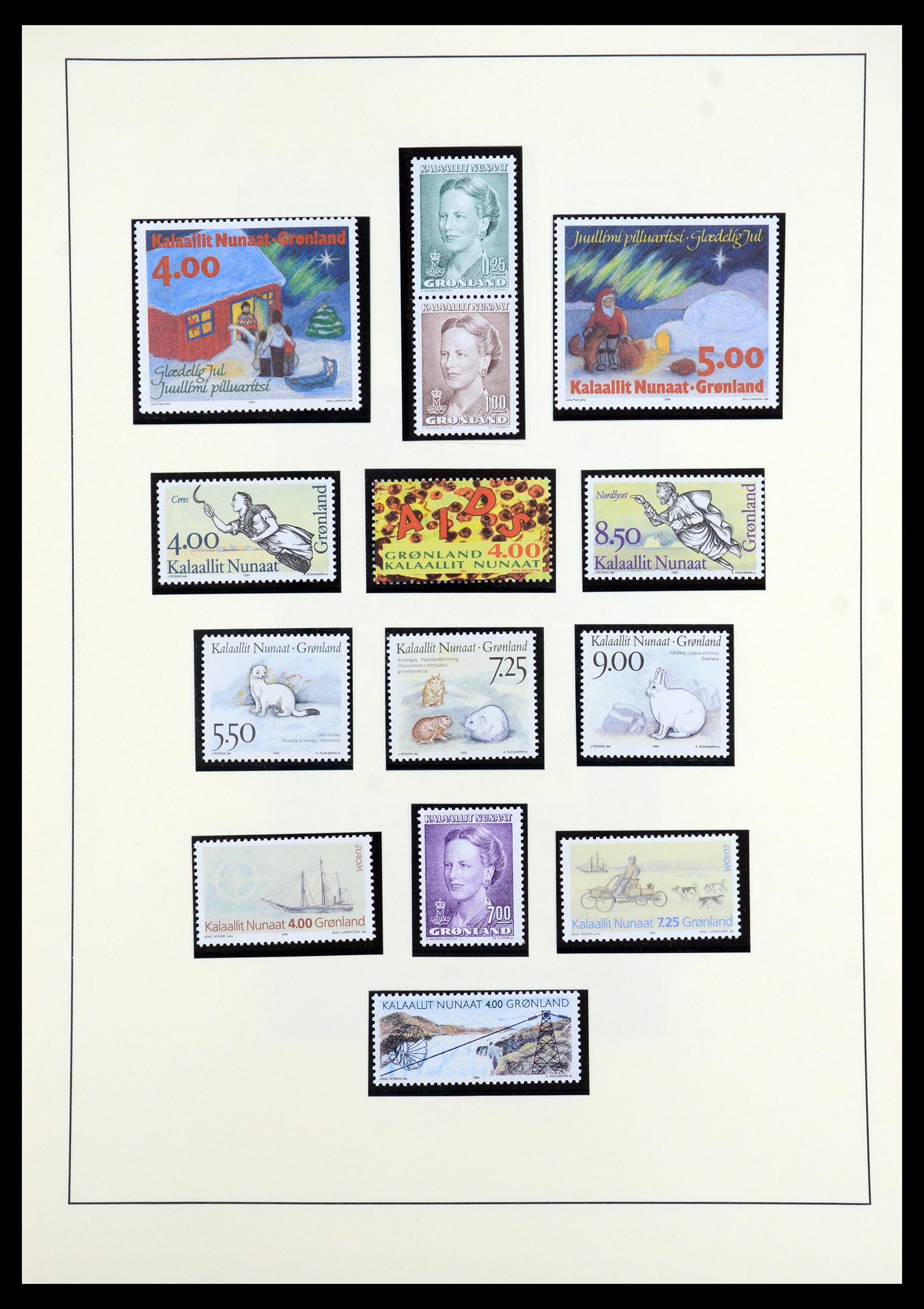 35352 028 - Postzegelverzameling 35352 Groenland 1905-1996.