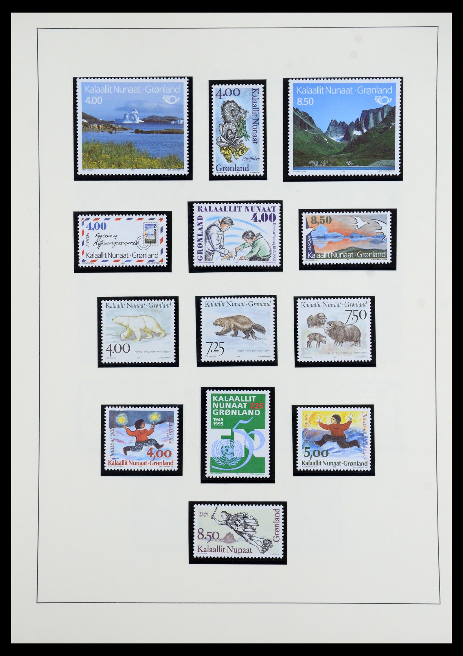 35352 030 - Postzegelverzameling 35352 Groenland 1905-1996.