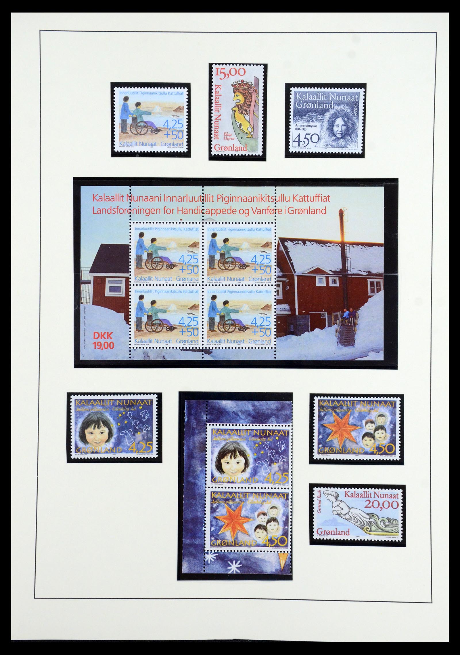 35352 033 - Postzegelverzameling 35352 Groenland 1905-1996.