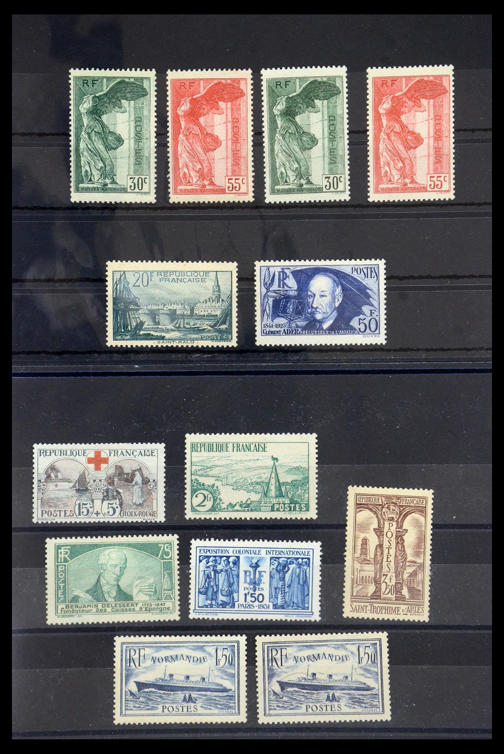 35353 003 - Postzegelverzameling 35353 Frankrijk 1918-1937.