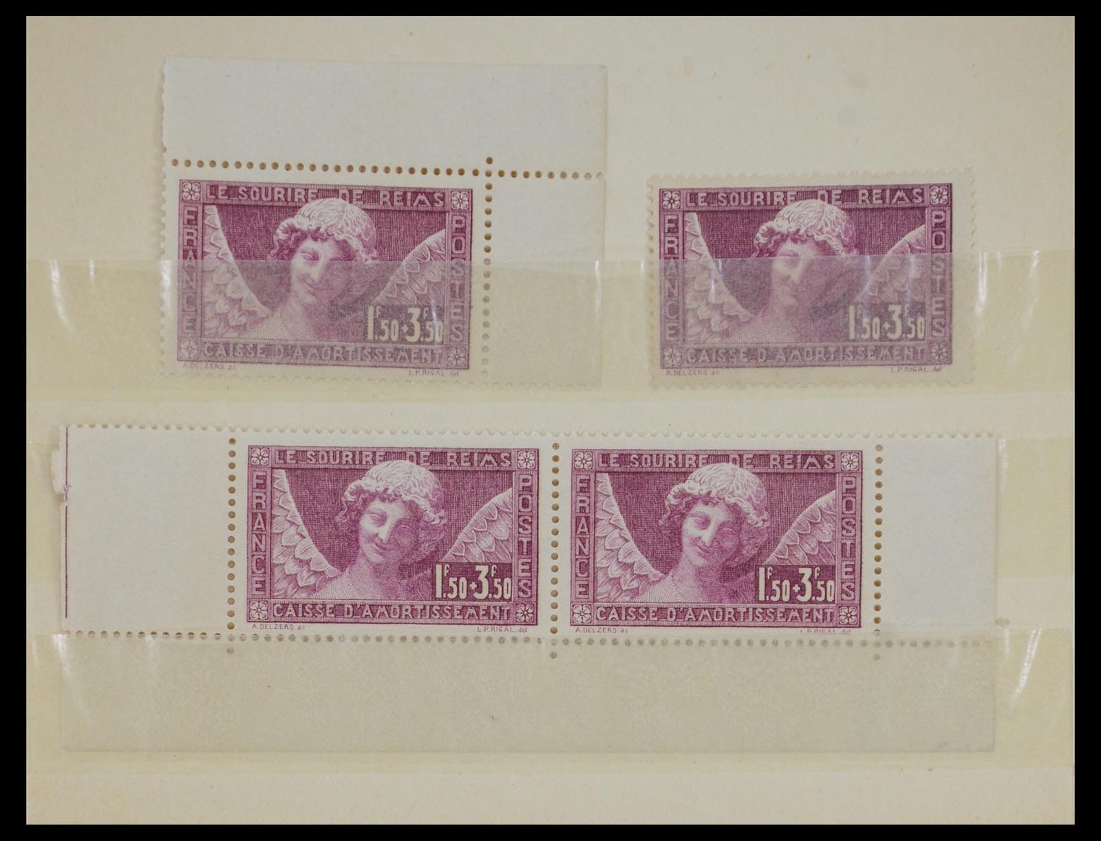 35353 004 - Postzegelverzameling 35353 Frankrijk 1918-1937.