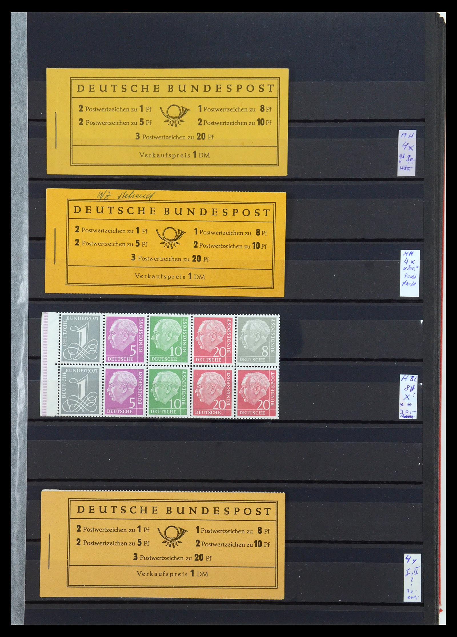 35356 003 - Postzegelverzameling 35356 Bundespost postzegelboekjes en combinaties