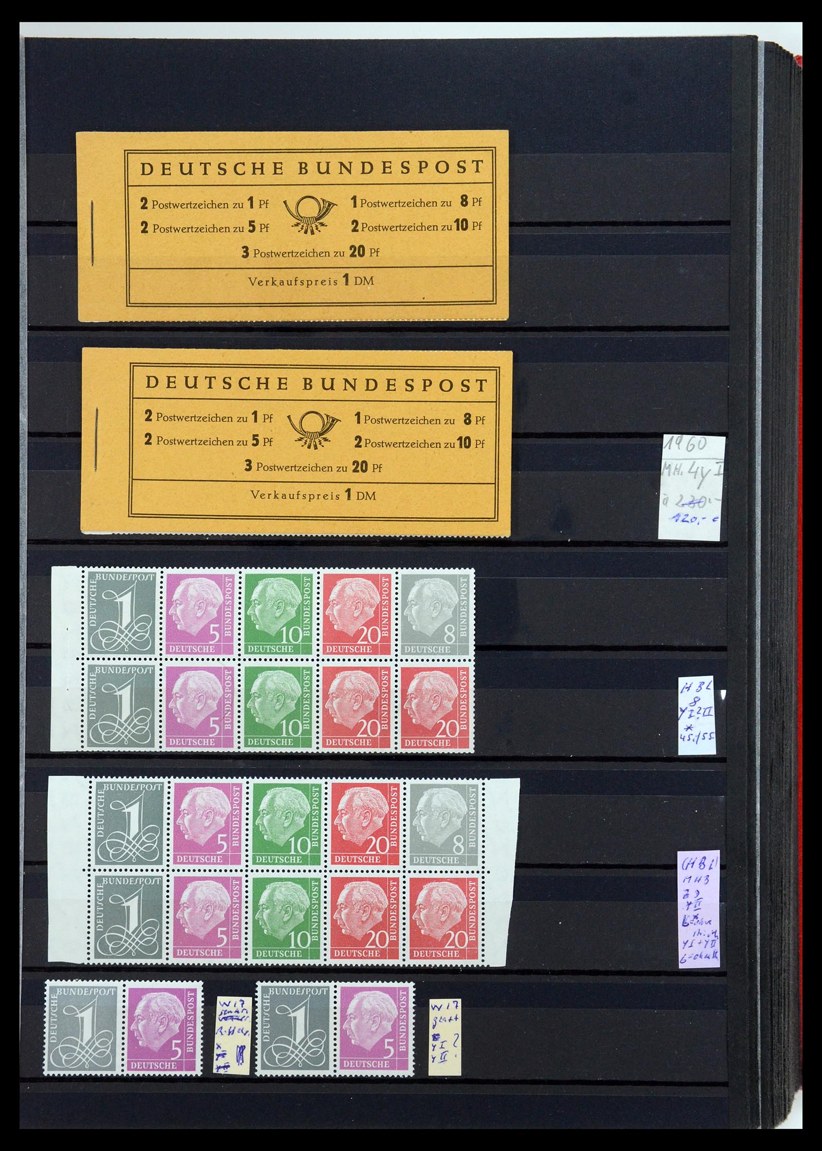 35356 005 - Postzegelverzameling 35356 Bundespost postzegelboekjes en combinaties