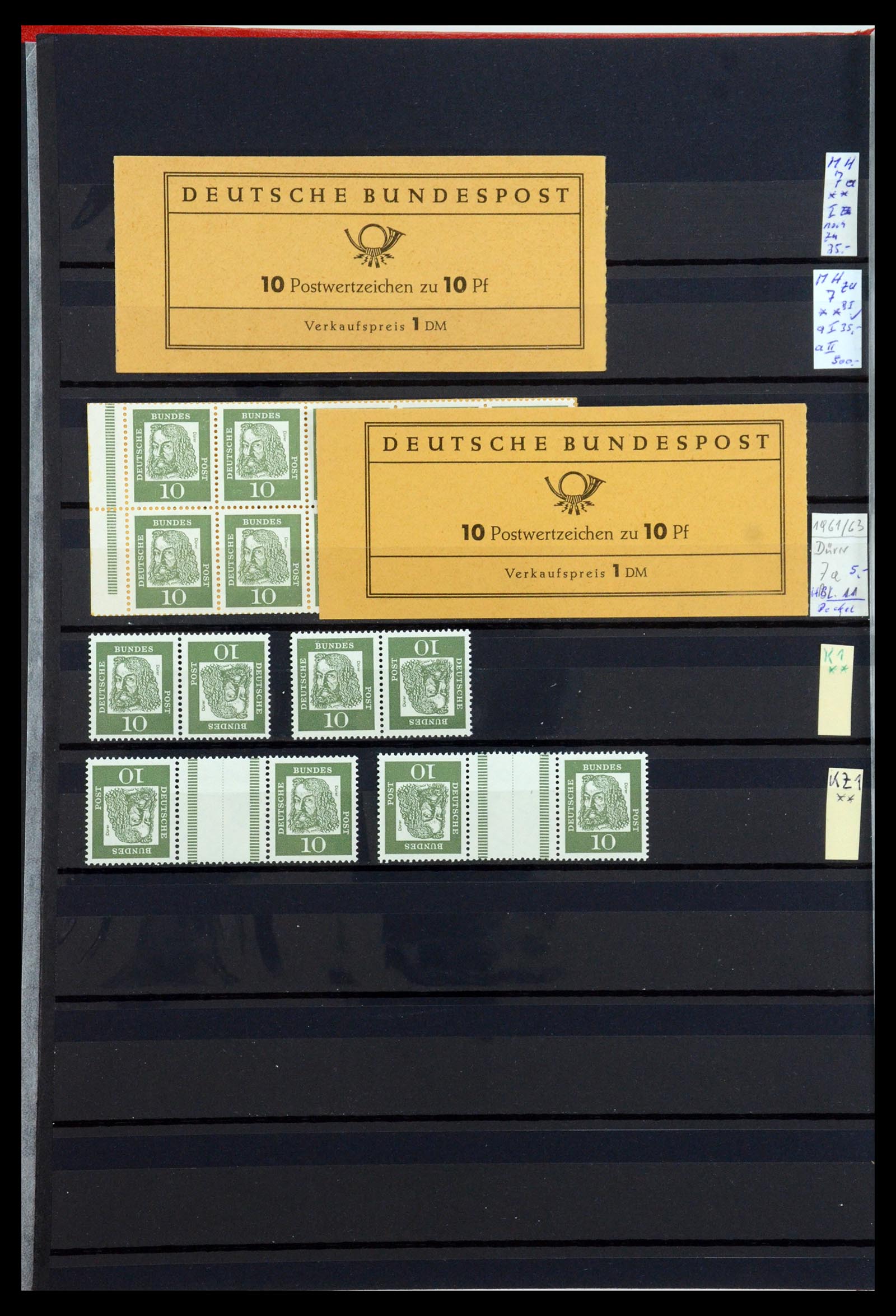 35356 010 - Stamp Collection 35356 Bundespost stamp booklets and combinations 1951-2