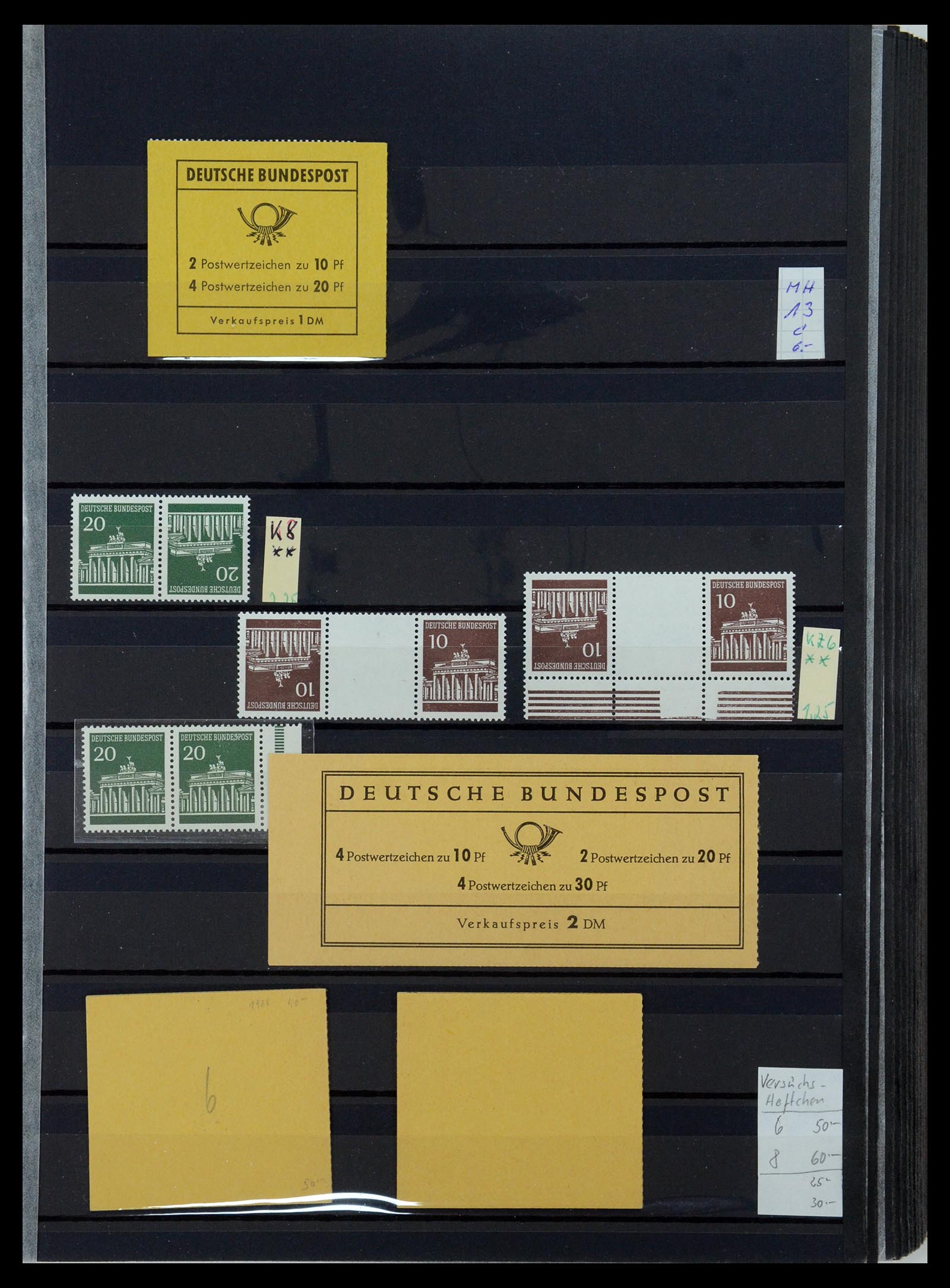 35356 017 - Postzegelverzameling 35356 Bundespost postzegelboekjes en combinaties