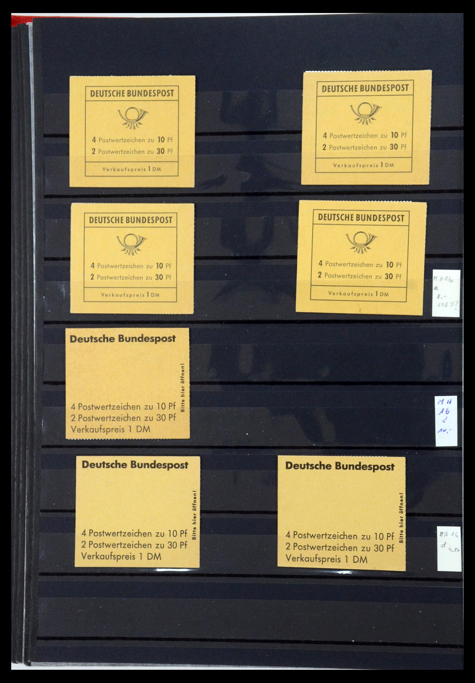 35356 020 - Postzegelverzameling 35356 Bundespost postzegelboekjes en combinaties