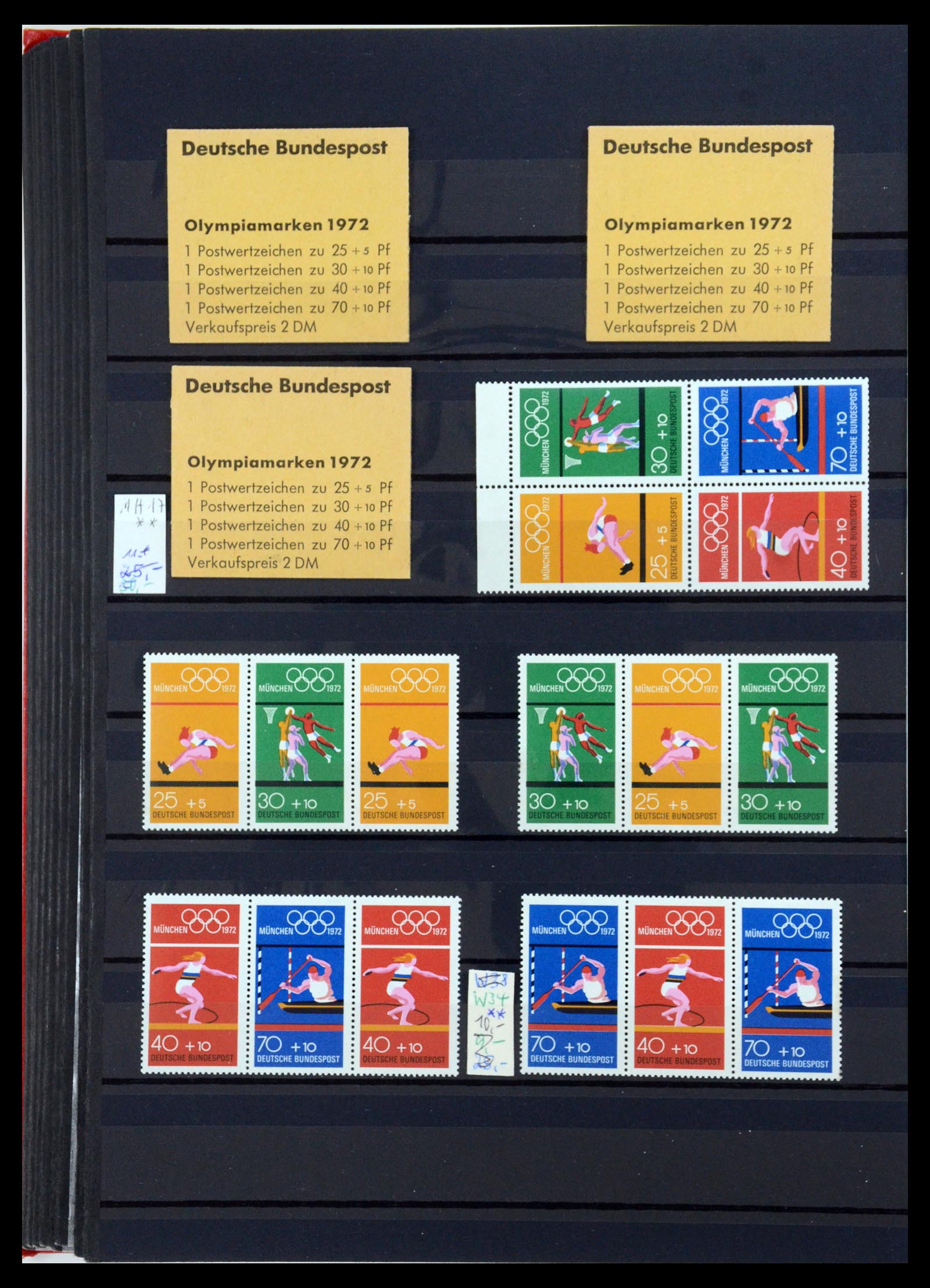 35356 024 - Postzegelverzameling 35356 Bundespost postzegelboekjes en combinaties