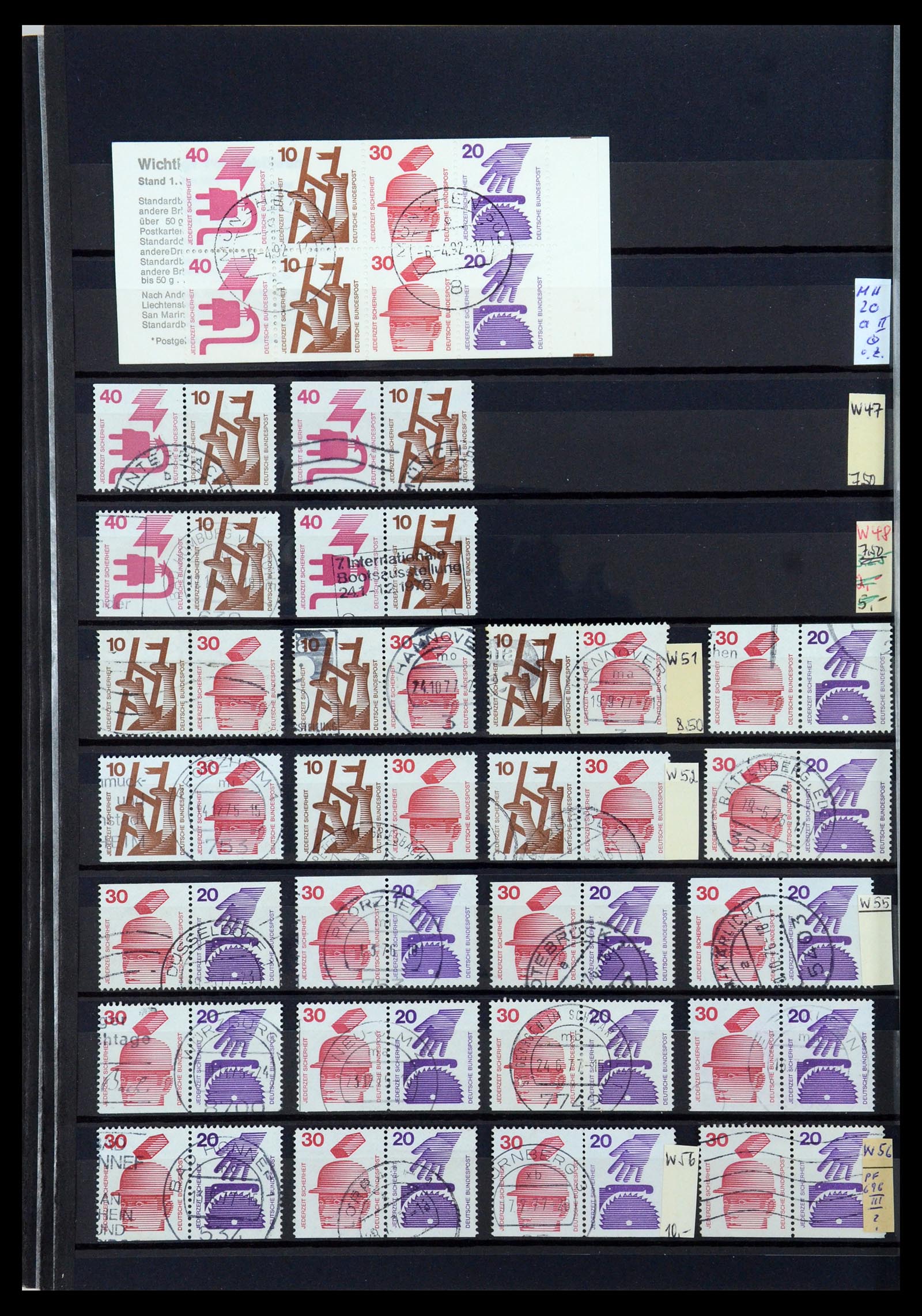 35356 028 - Postzegelverzameling 35356 Bundespost postzegelboekjes en combinaties