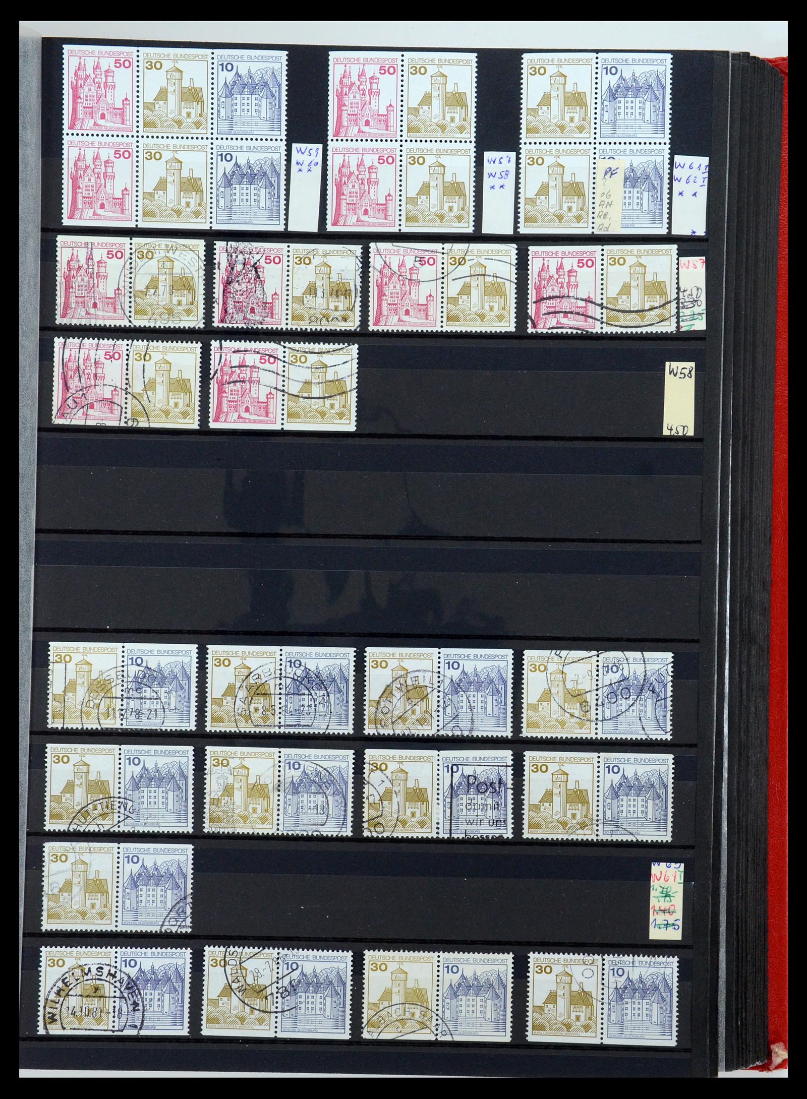 35356 031 - Postzegelverzameling 35356 Bundespost postzegelboekjes en combinaties