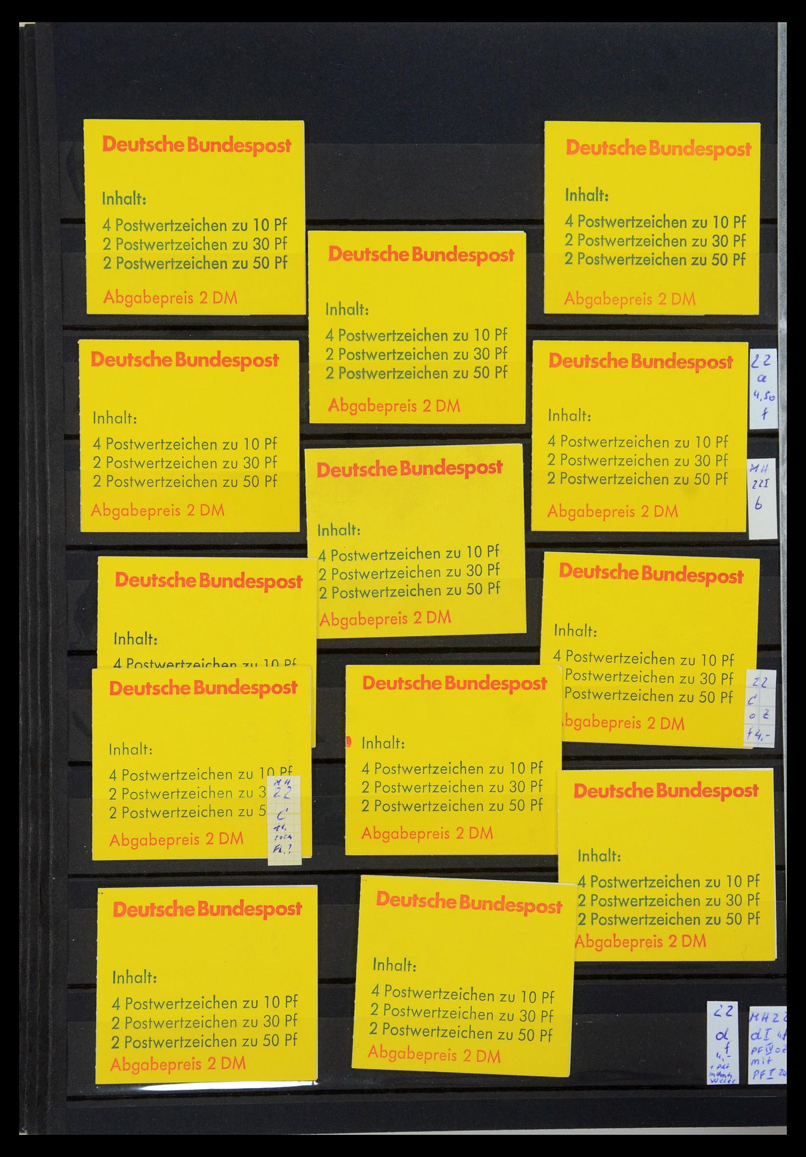 35356 035 - Postzegelverzameling 35356 Bundespost postzegelboekjes en combinaties