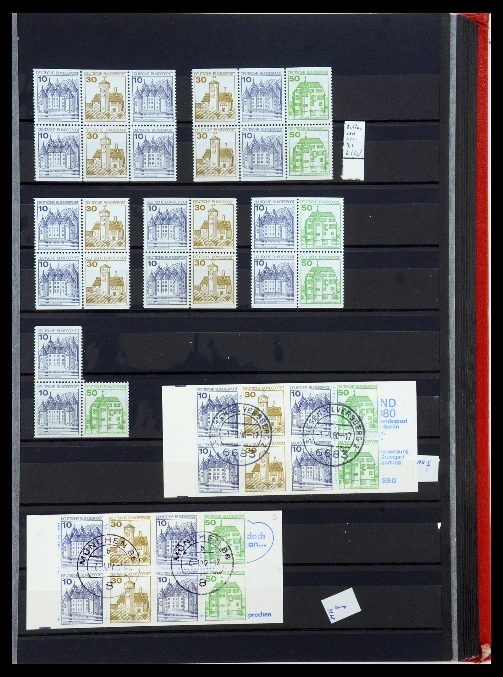 35356 039 - Postzegelverzameling 35356 Bundespost postzegelboekjes en combinaties