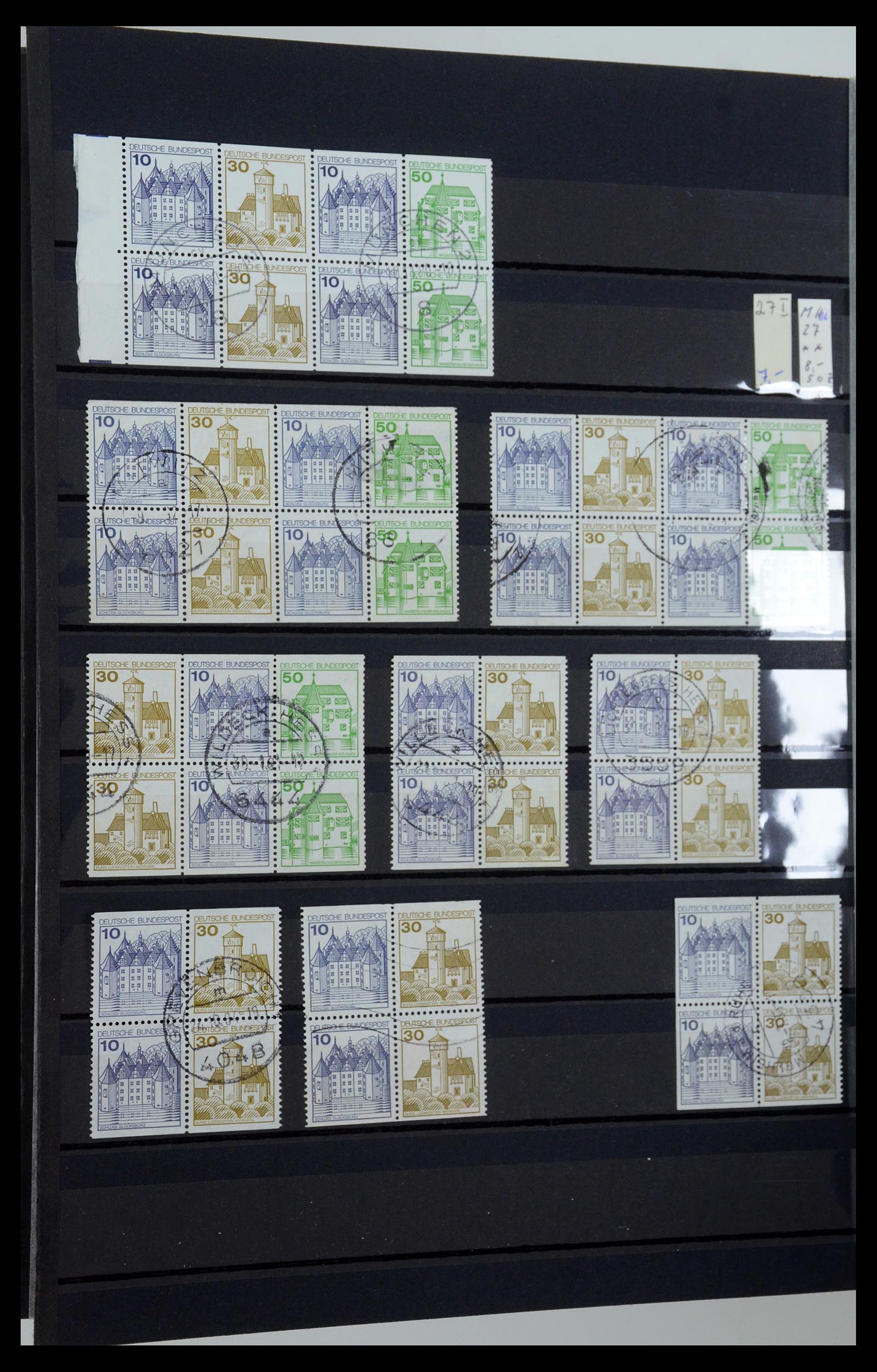 35356 040 - Postzegelverzameling 35356 Bundespost postzegelboekjes en combinaties