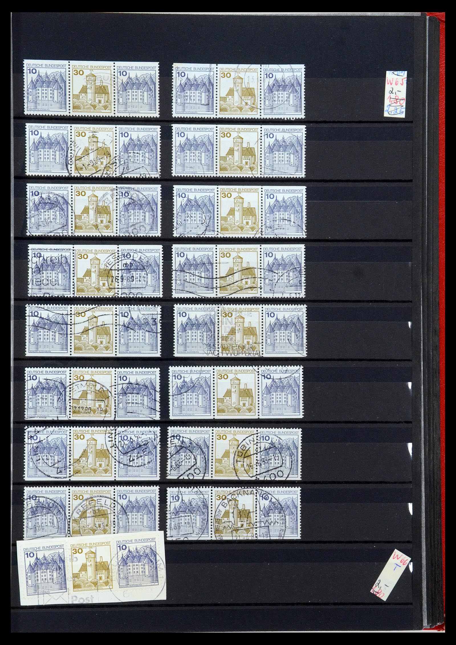 35356 043 - Postzegelverzameling 35356 Bundespost postzegelboekjes en combinaties