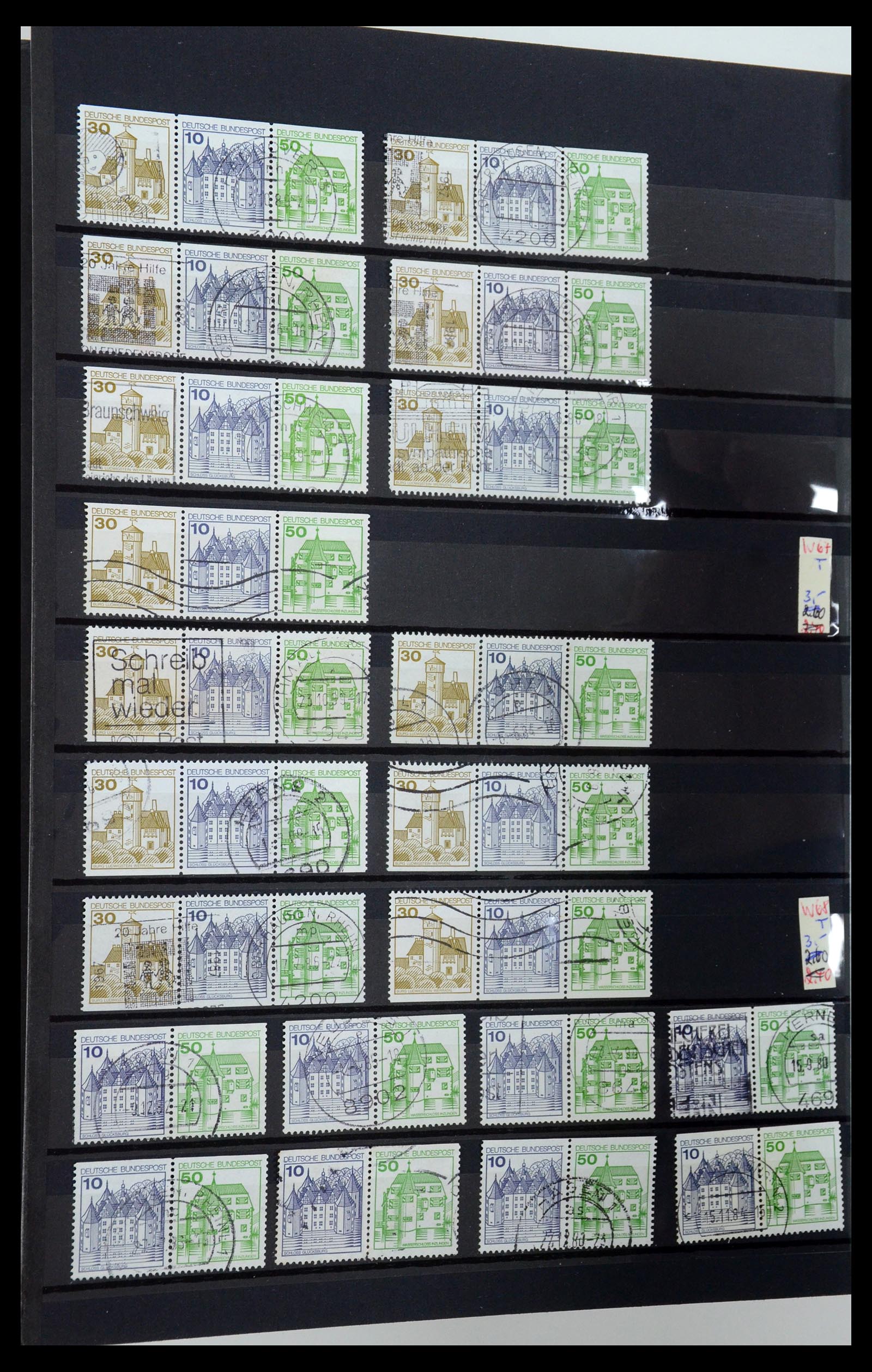 35356 044 - Postzegelverzameling 35356 Bundespost postzegelboekjes en combinaties