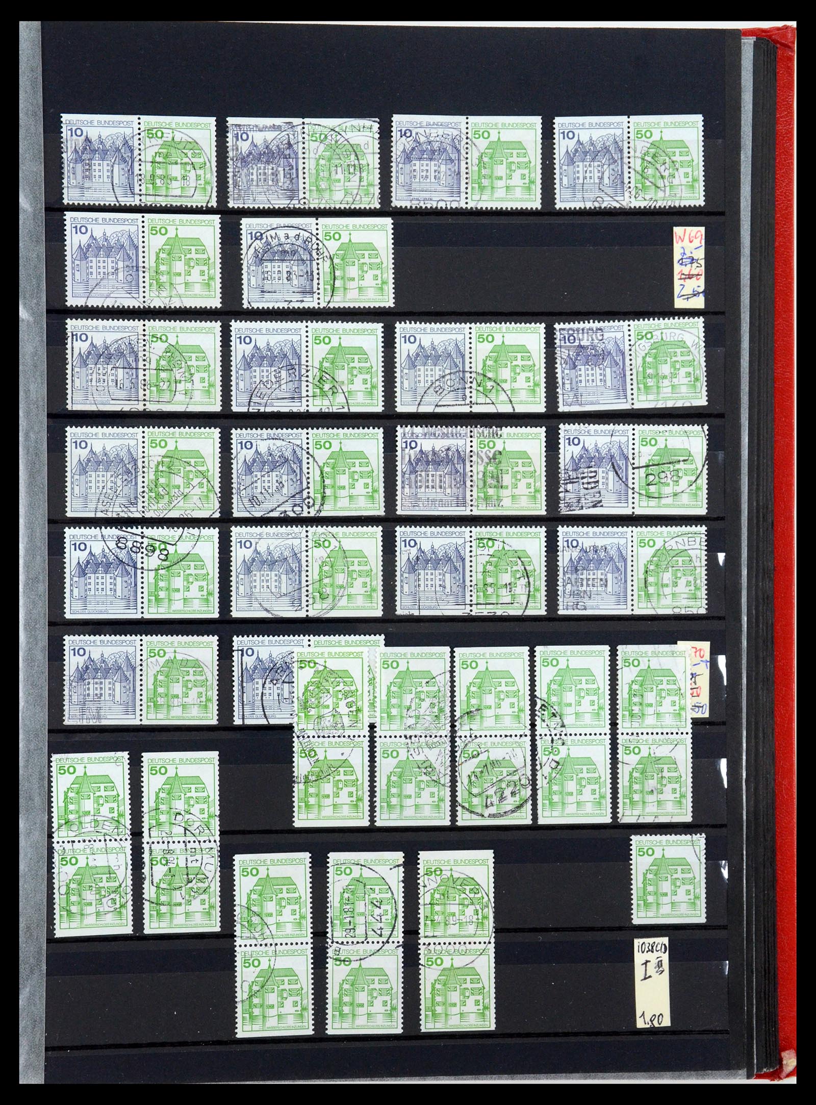 35356 045 - Postzegelverzameling 35356 Bundespost postzegelboekjes en combinaties