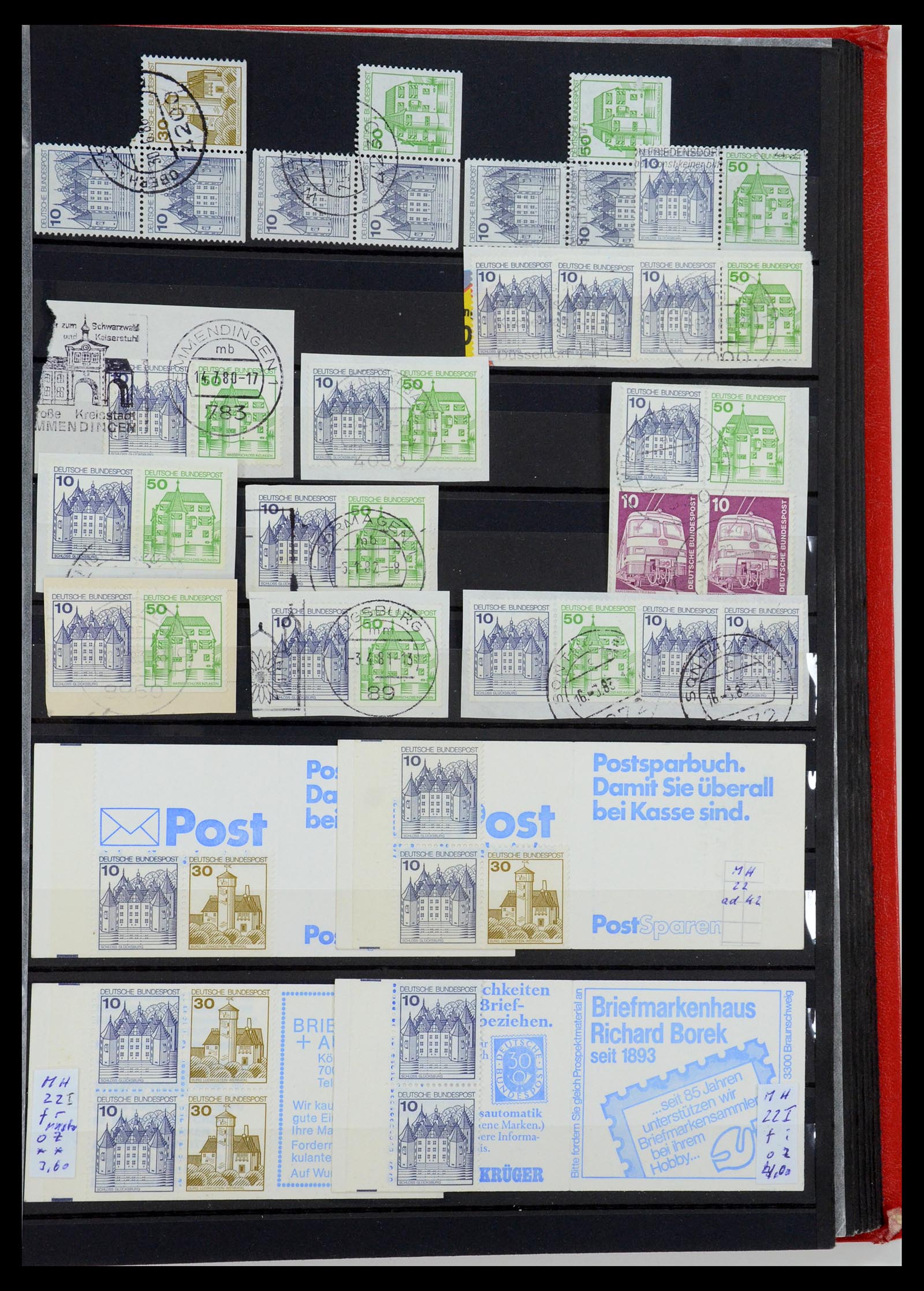35356 047 - Postzegelverzameling 35356 Bundespost postzegelboekjes en combinaties