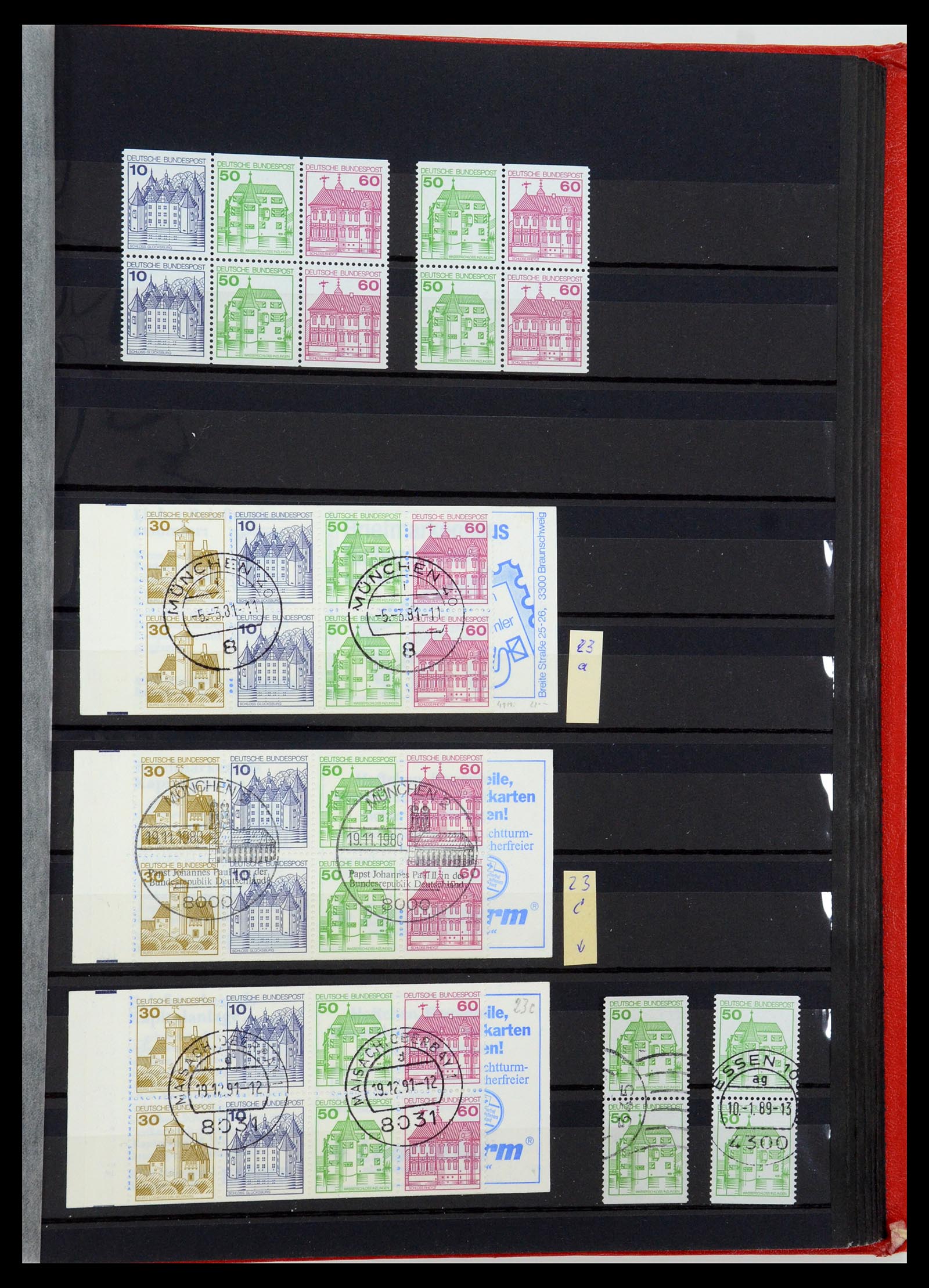 35356 049 - Postzegelverzameling 35356 Bundespost postzegelboekjes en combinaties
