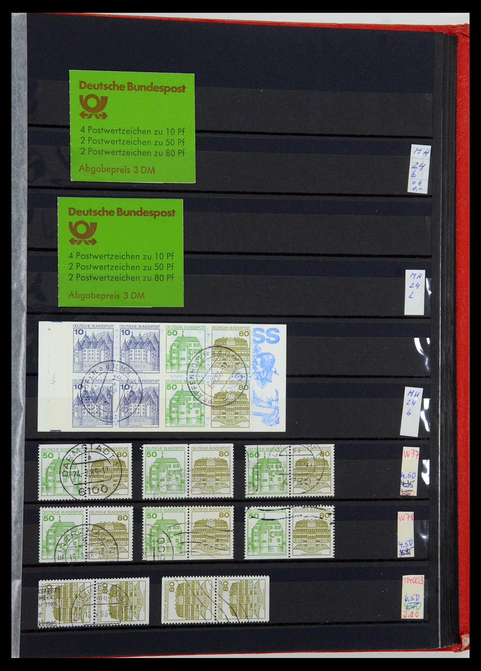 35356 050 - Stamp Collection 35356 Bundespost stamp booklets and combinations 1951-2