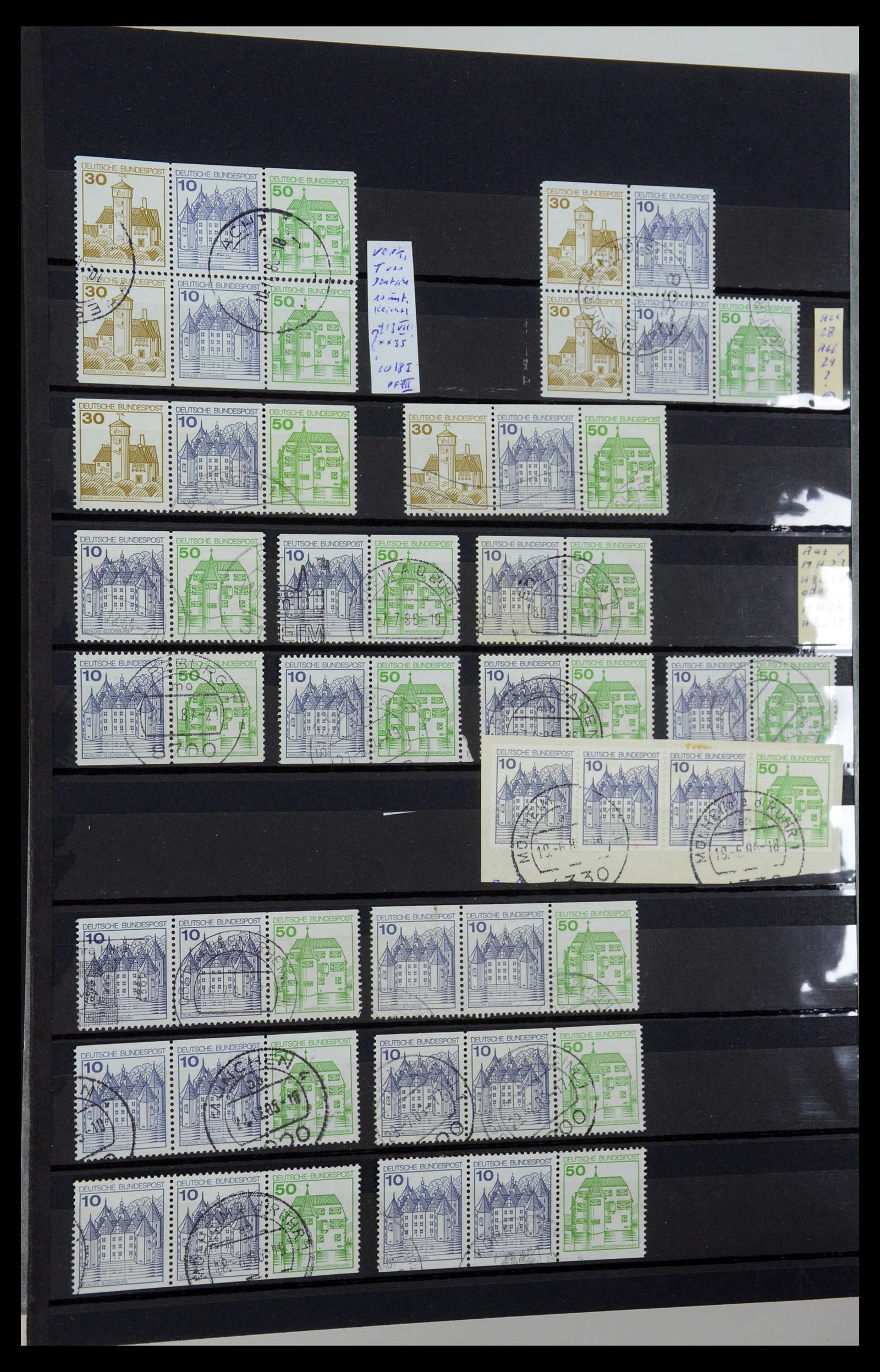 35356 051 - Postzegelverzameling 35356 Bundespost postzegelboekjes en combinaties