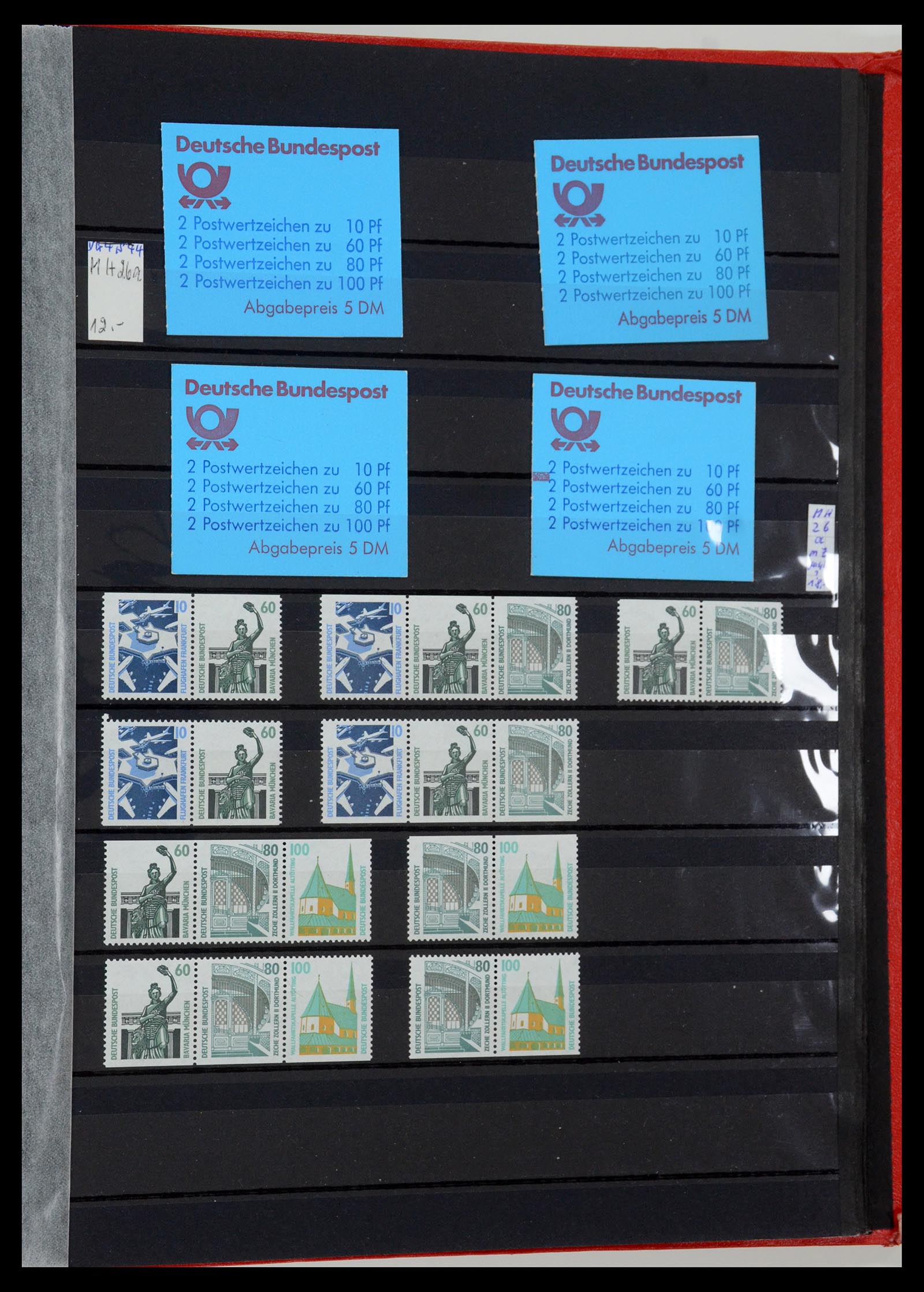 35356 054 - Postzegelverzameling 35356 Bundespost postzegelboekjes en combinaties