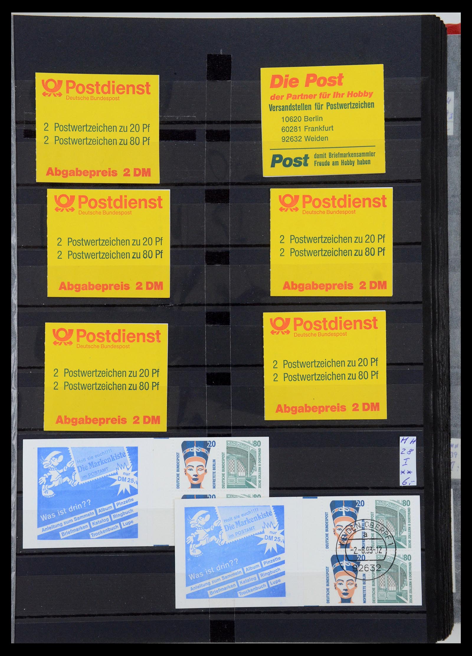 35356 063 - Postzegelverzameling 35356 Bundespost postzegelboekjes en combinaties